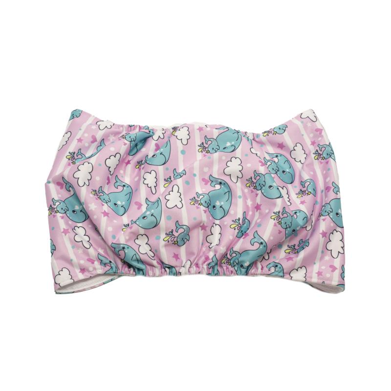 Misoko Reusable Dog Diapers for Male Dogs - Washable & Eco-Friendly Pet Diapers with Whale Print - Perfect for House Training, Incontinence & Travel