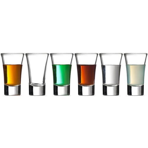 Premium Gmark 2-Oz Heavy Base Shot Glass Set - 6-Pack Whiskey & Tequila Glasses for Cocktails, Wine Tasting, and Liquor Measuring | Ideal for Bars, Parties, and Home Entertaining