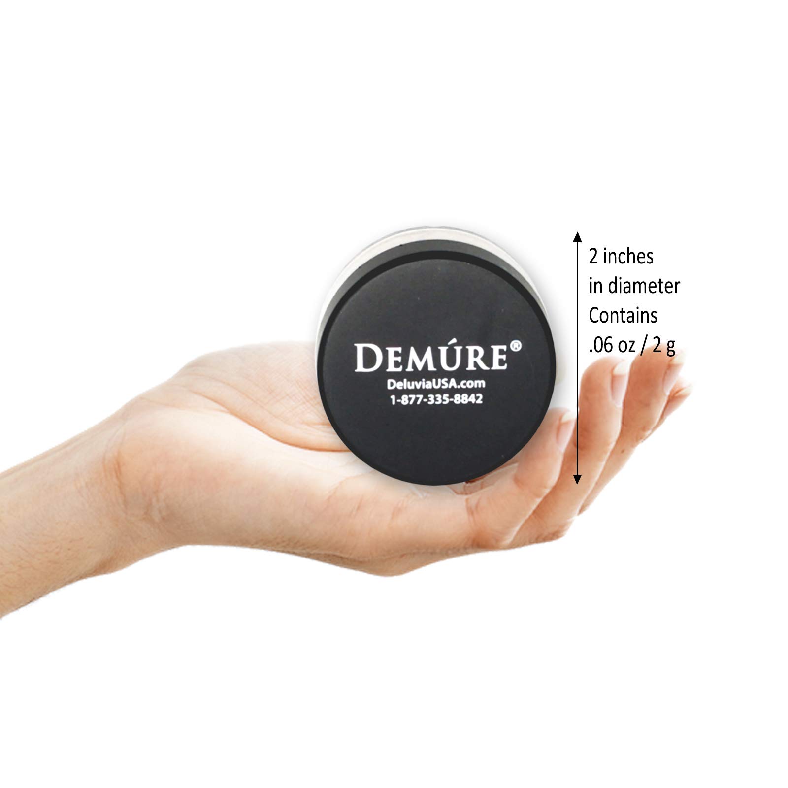 Demure Mineral Blush Makeup - Natural Loose Powder Blush with Hint of Pink | Cruelty-Free & Professional Grade | Perfect for Everyday Wear & Special Occasions