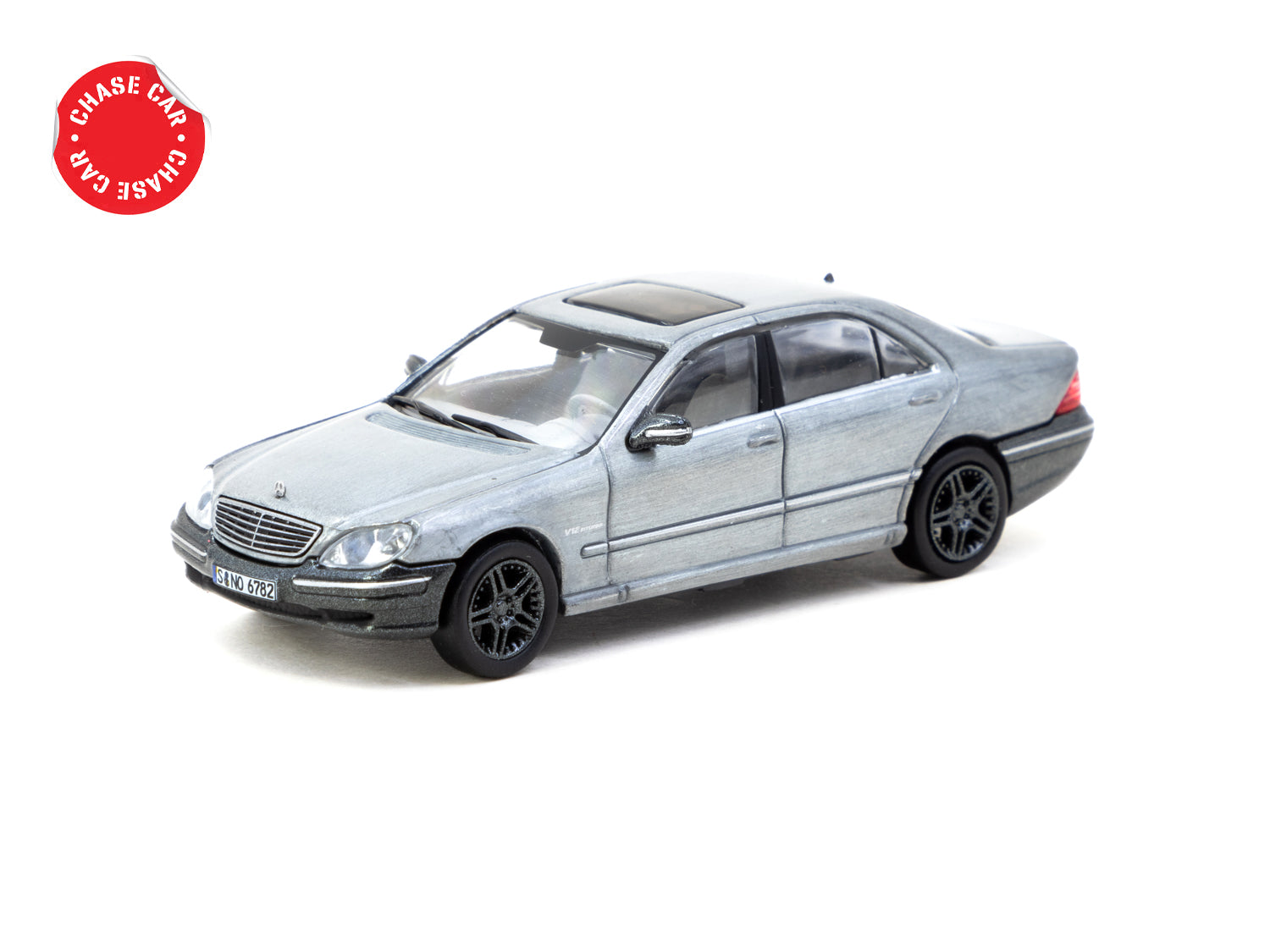 Tarmac Works 1/64 Scale Mercedes Benz S65 AMG Diecast Model Car - Tectite Grey Metallic - Collectible Miniature Vehicle for Display & Racing Scenes