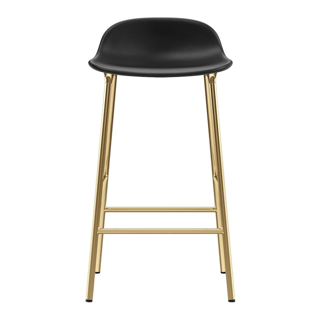 Modern Form Counter Stool with Sturdy Metal Legs & Comfortable Upholstered Seat - Perfect for Kitchen Islands, Breakfast Bars & Home Decor