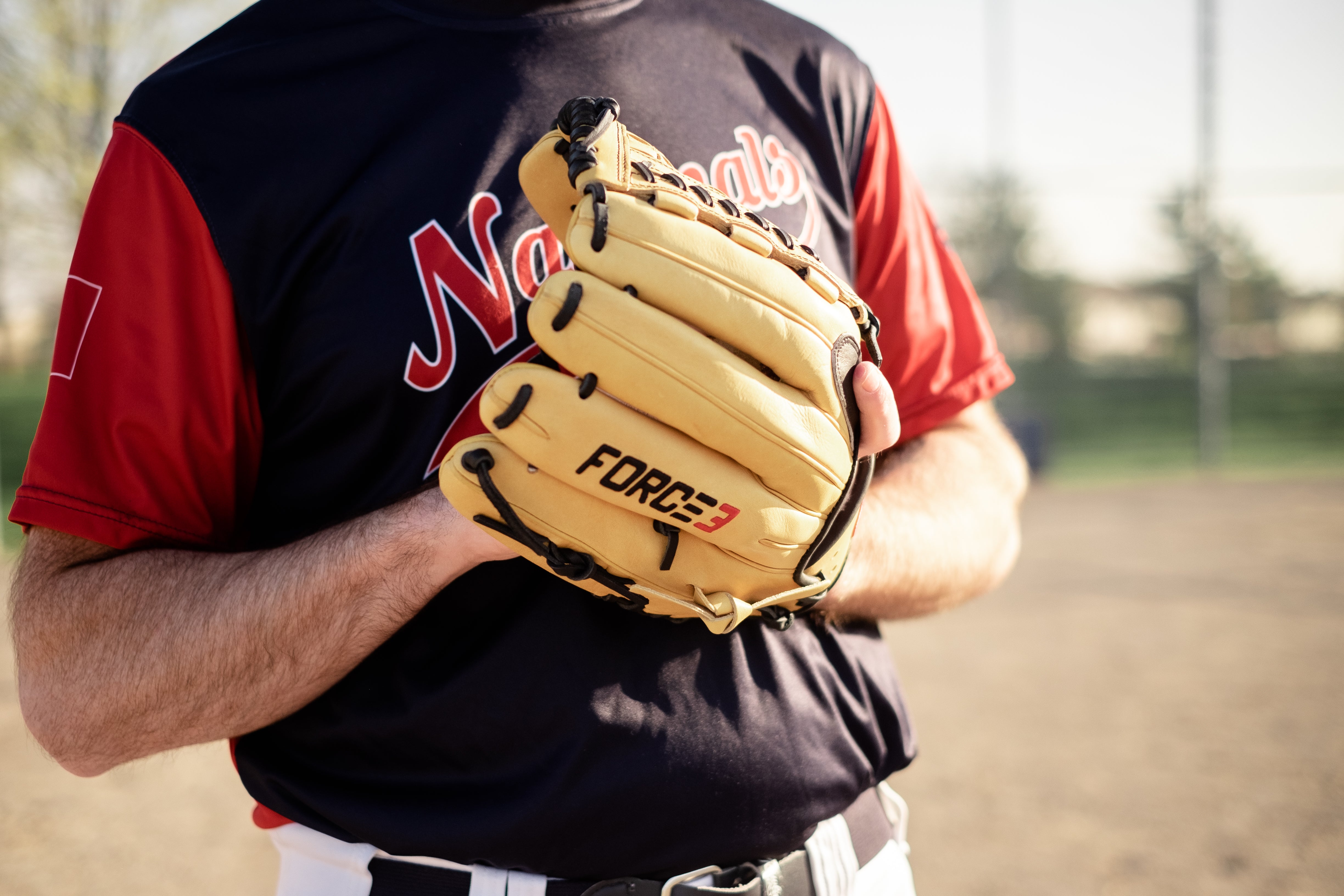 FORCE3 ELITE Series Baseball Pitcher's Glove - Premium Tan Leather for Professional & Amateur Players - Perfect for Training, Games & Practice Sessions