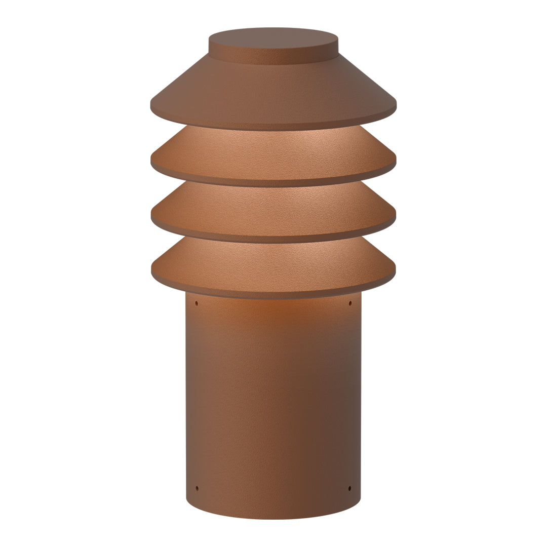Bysted Outdoor Garden Bollard Light - Durable Solar Powered LED Landscape Lighting for Pathways, Driveways, and Yard Decor