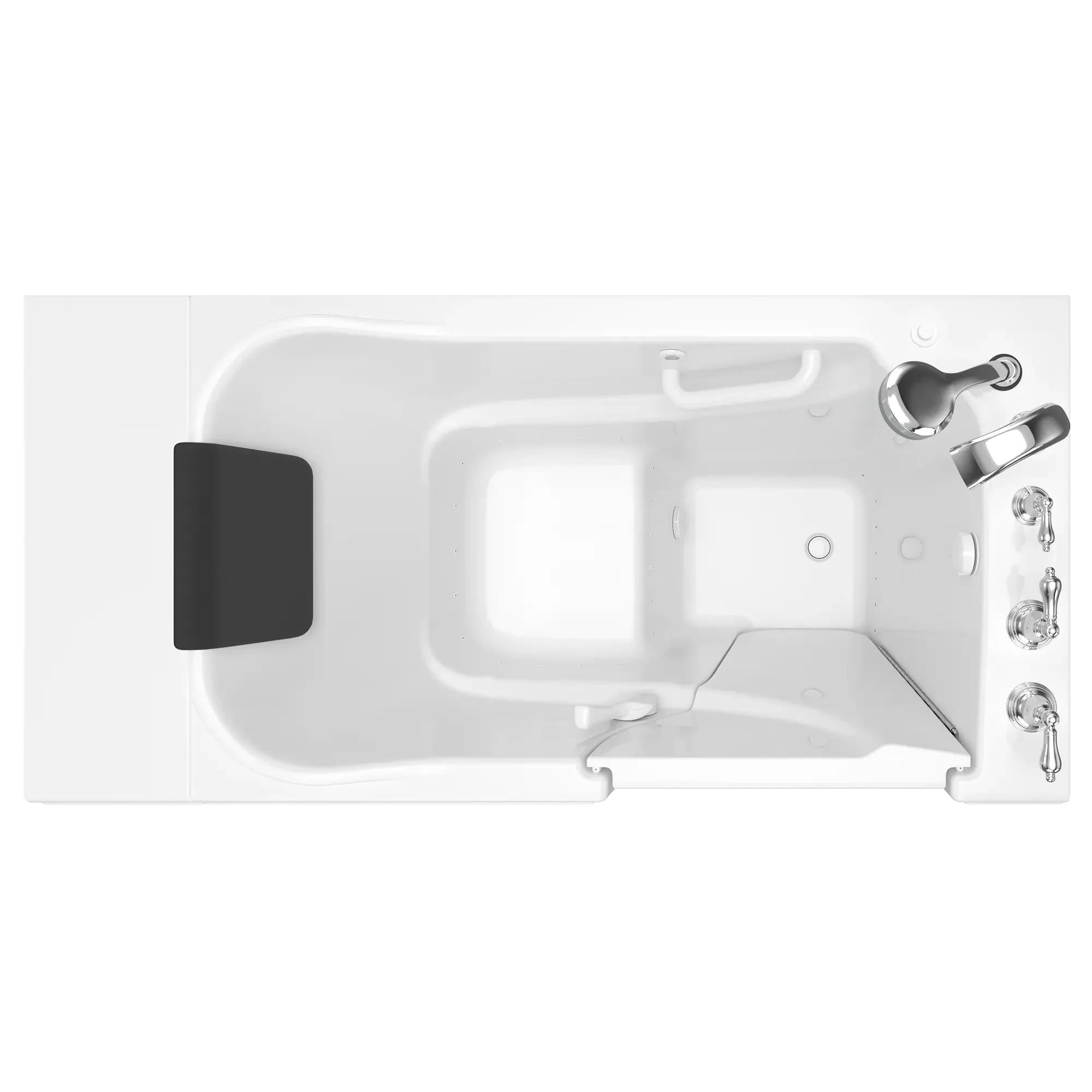Premium 30 x 52 Inch Gelcoat Walk-in Bathtub with Air Spa System - Right Hand Drain & Faucet - Ideal for Elderly & Mobility Support, Therapeutic Soaking at Home