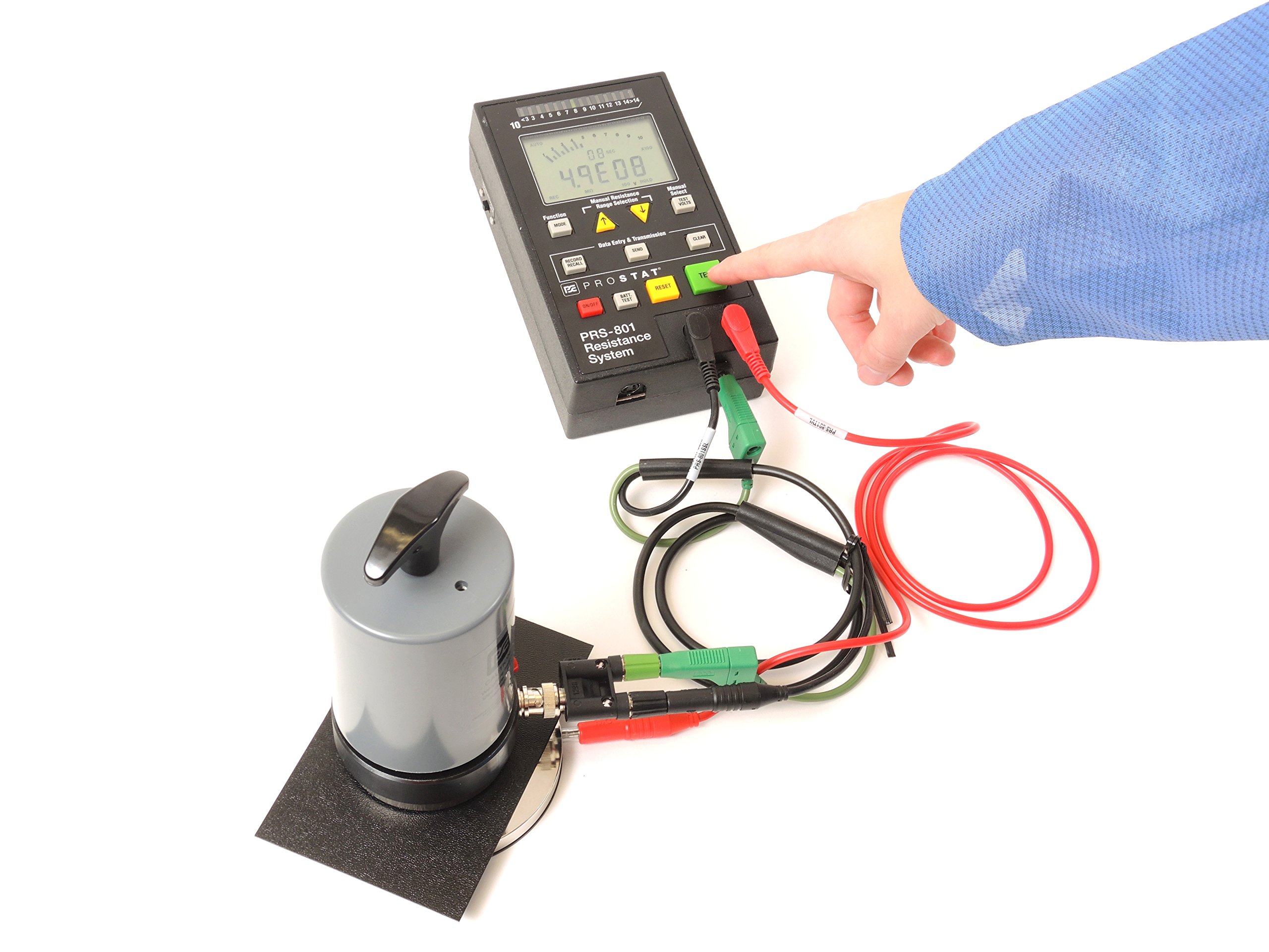 PRS-801-W Conductive Surface Resistance Electrode - 1 Weight for ESD Testing, Anti-Static Flooring, and Industrial Safety Applications