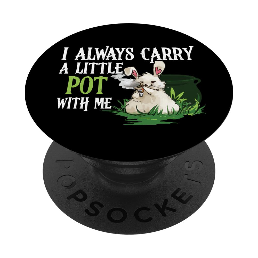 Easter Bunny Weed PopSockets Standard PopGrip - Portable Phone Grip for Easter Gifts, 420 Accessories & Daily Use | Perfect for Smartphones, Tablets & Easter Basket Stuffers