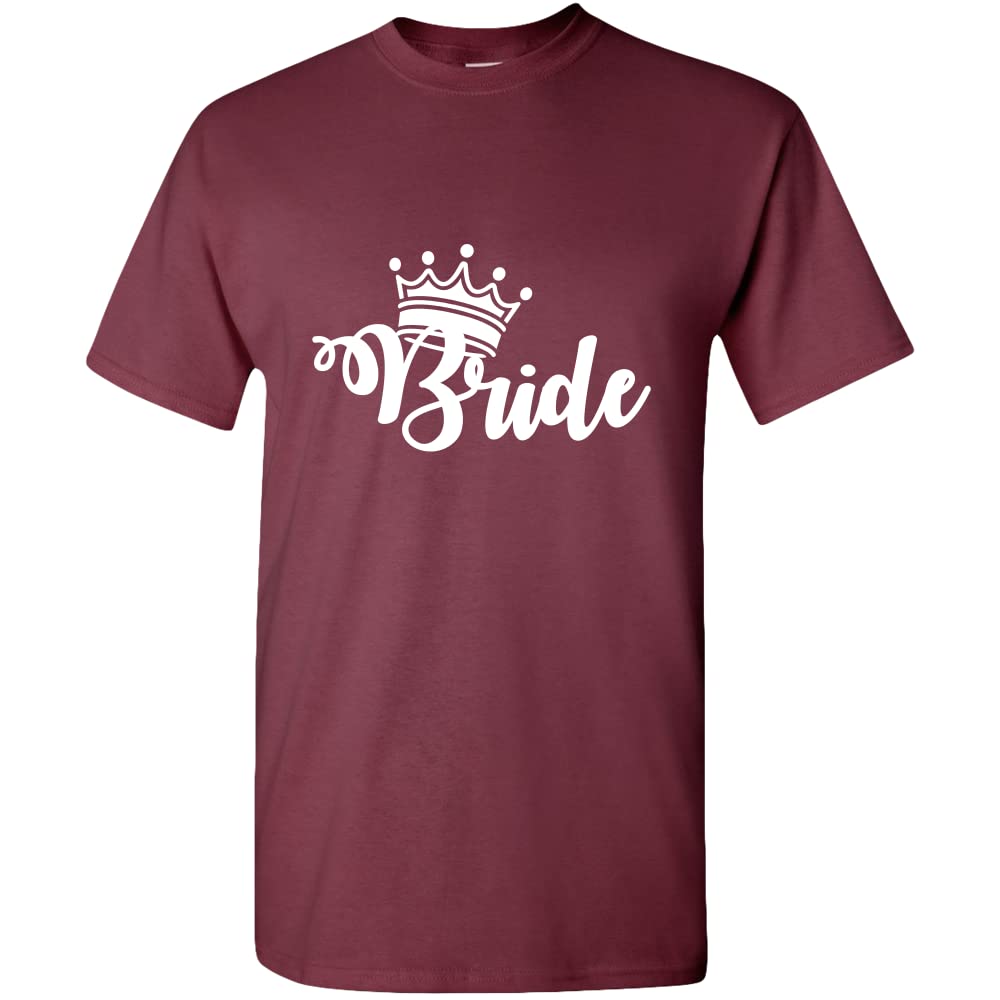 Bride Crown T-Shirt | 'To Be' Wedding Shirt | Unisex Marriage T-Shirt for Bridal Party, Bachelorette & Engagement Celebrations