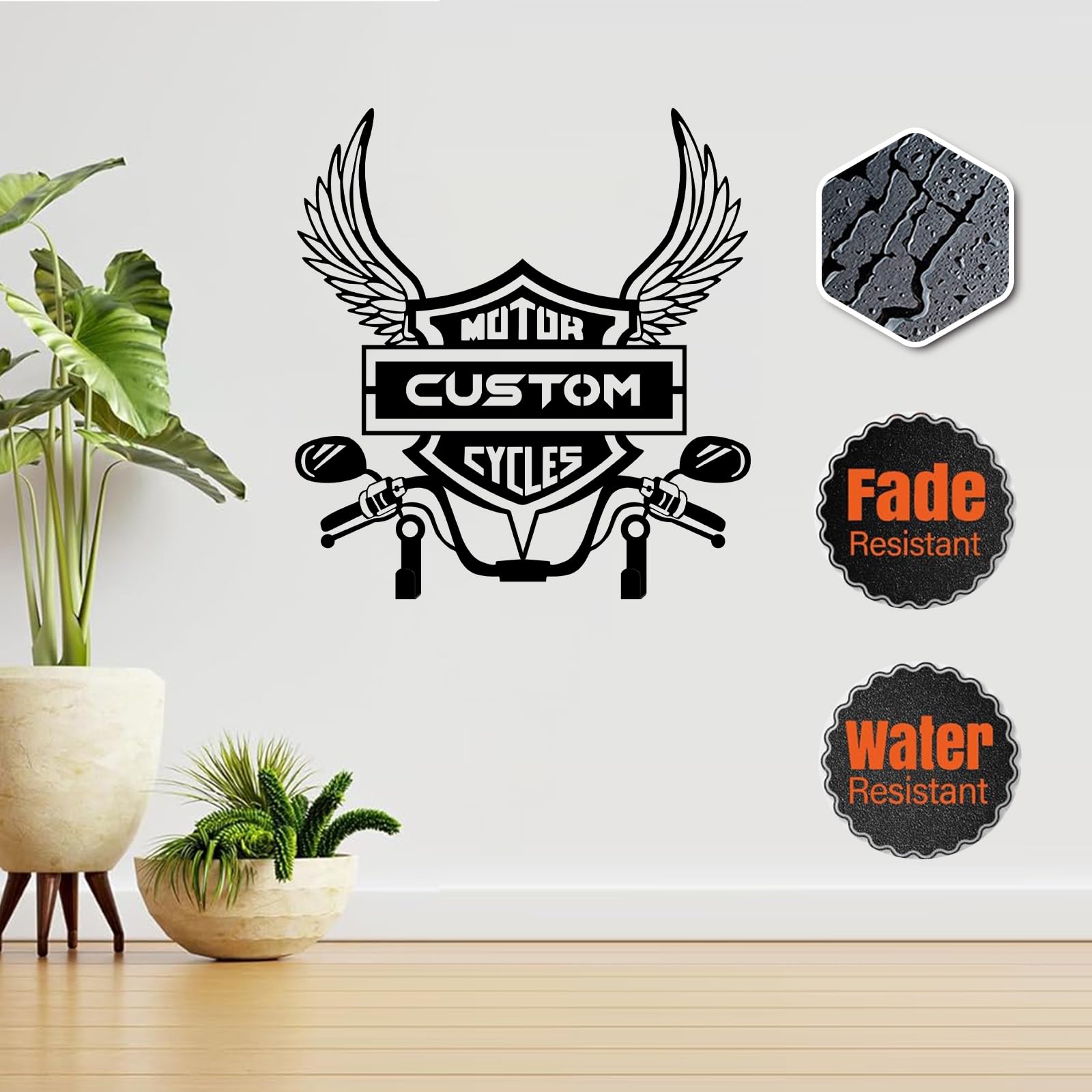 Custom Motorcycle Helmet Wall Mount - Personalized Helmet Rack & Storage for Home Garage