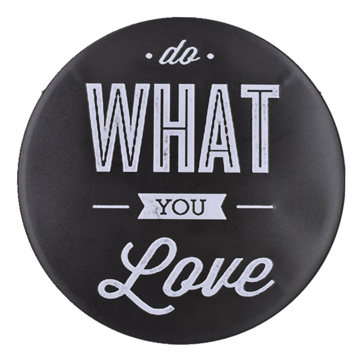 Do What You Love Round Embossed Metal Tin Sign Poster - Vintage Wall Decor for Home, Office, Cafe & Bar