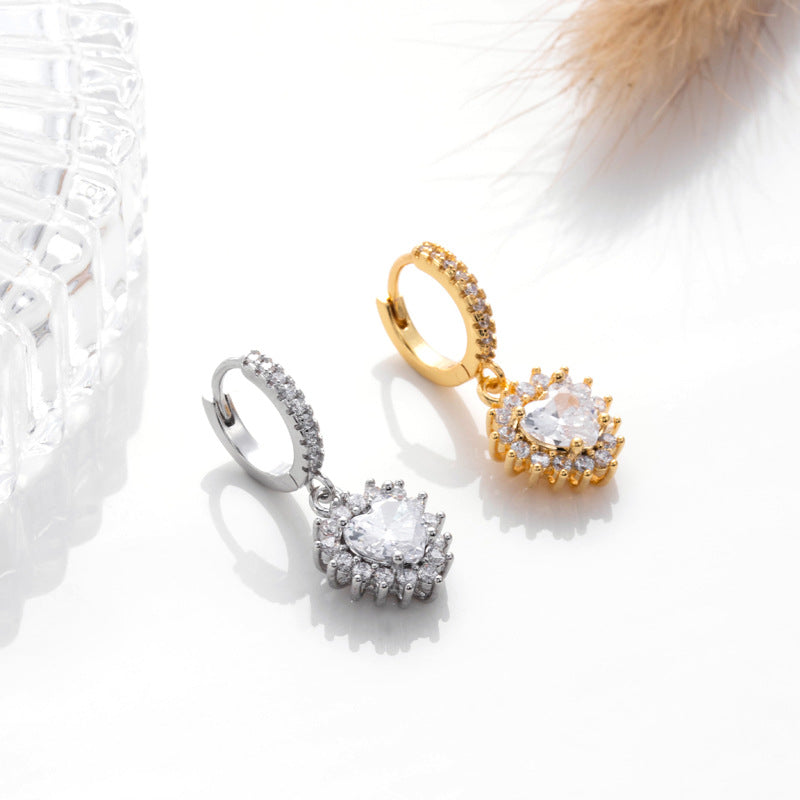 18K Gold Cartilage Huggie Hoop Earrings for Women - Sparkly & Dainty Earrings for Helix, Tragus, or Lobe Piercings | Perfect for Everyday Wear, Parties & Gifts | HSPJ404