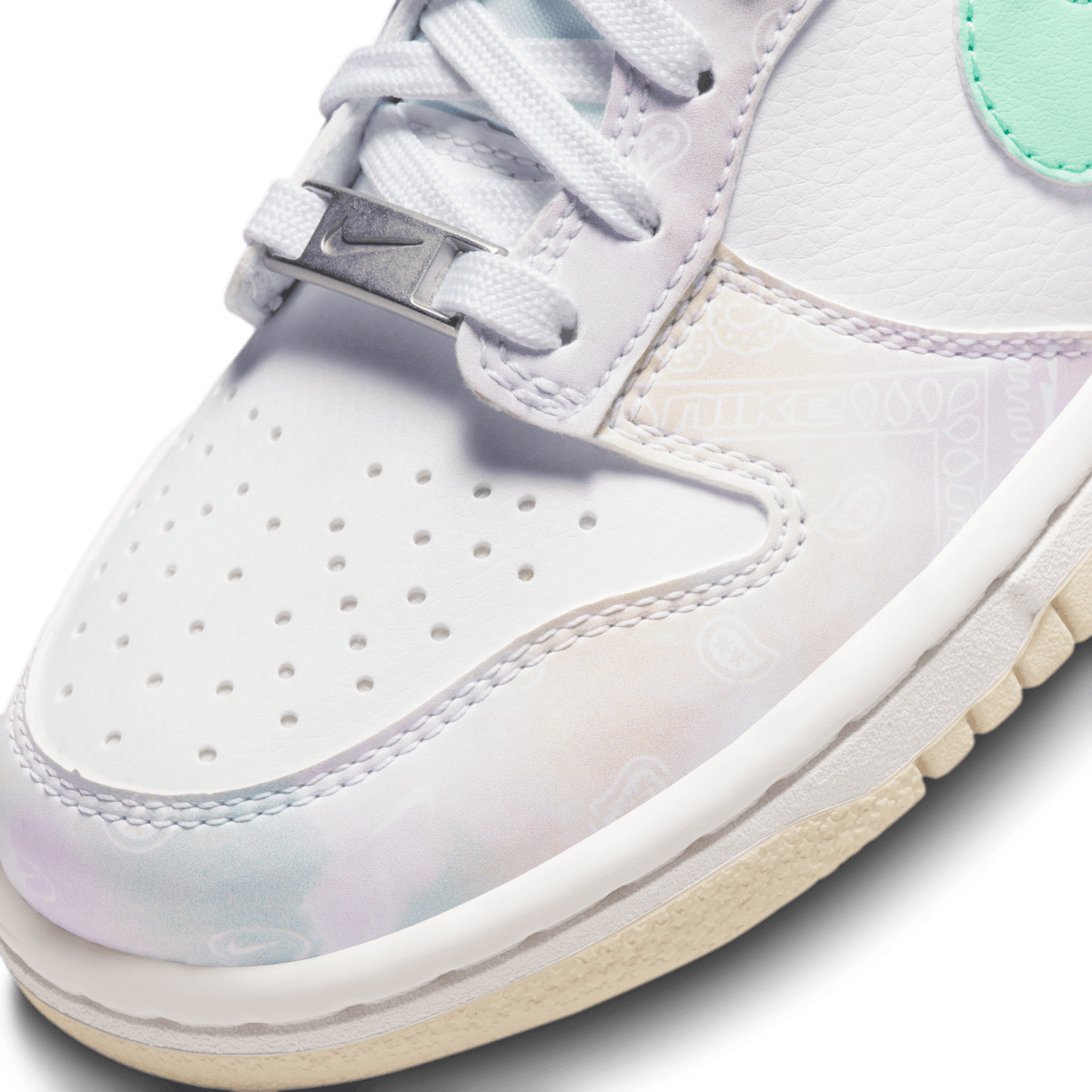 Nike Kids' Dunk Low 'Pastel Paisley' Sneakers - Lightweight Basketball Shoes for Boys & Girls - Perfect for School, Sports & Casual Wear