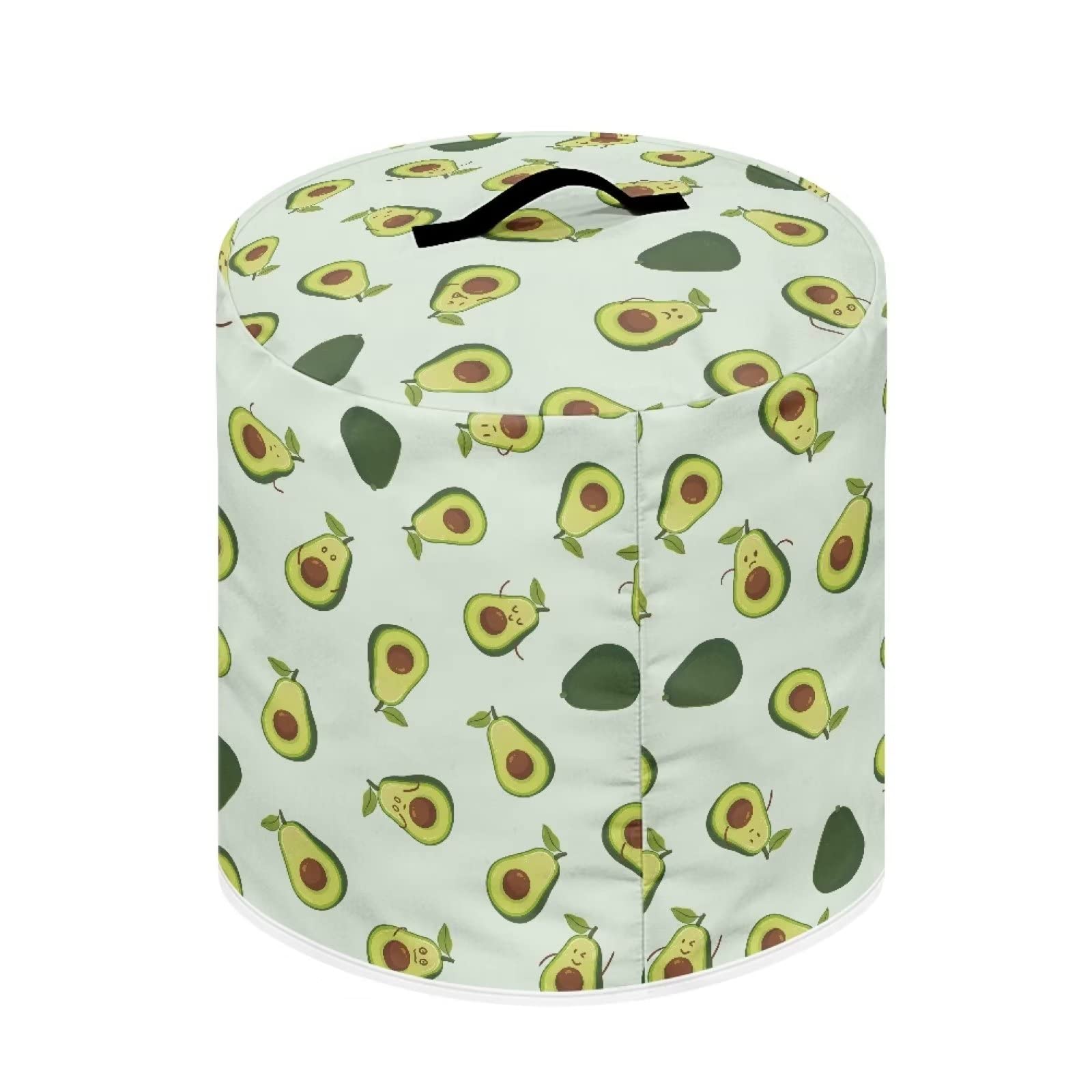 Dolyues Avocado Print Pressure Cooker Cover - Dustproof Small Appliance Protector with Handle for Electric Pressure Cooker, Rice Cooker & Round Air Fryer - Kitchen Accessory for Home Cooking & Food Prep