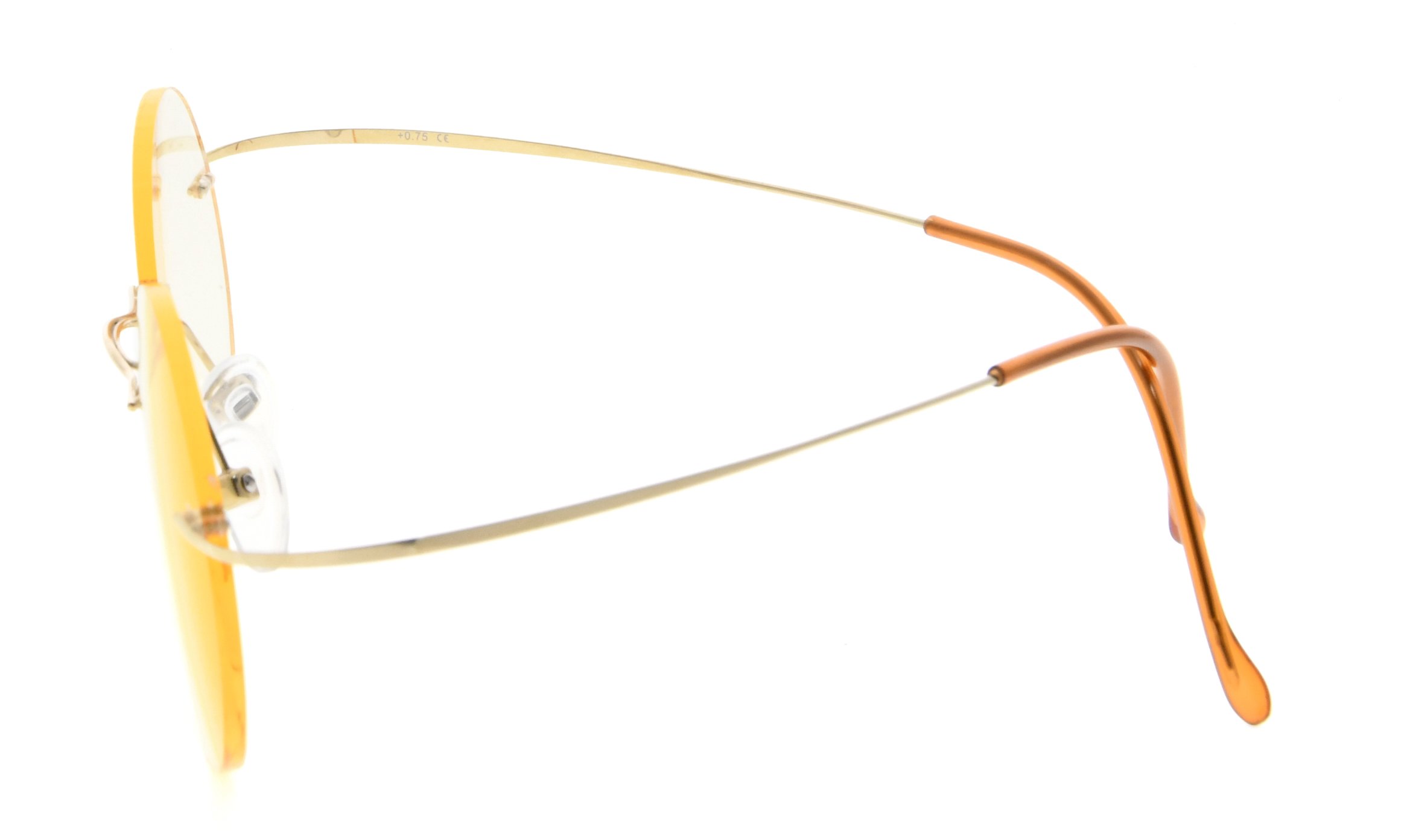CessBlu Rimless Anti Blue Light Titanium Round Computer Glasses for Women & Men - Reduce Eye Strain for Work, Gaming & Reading