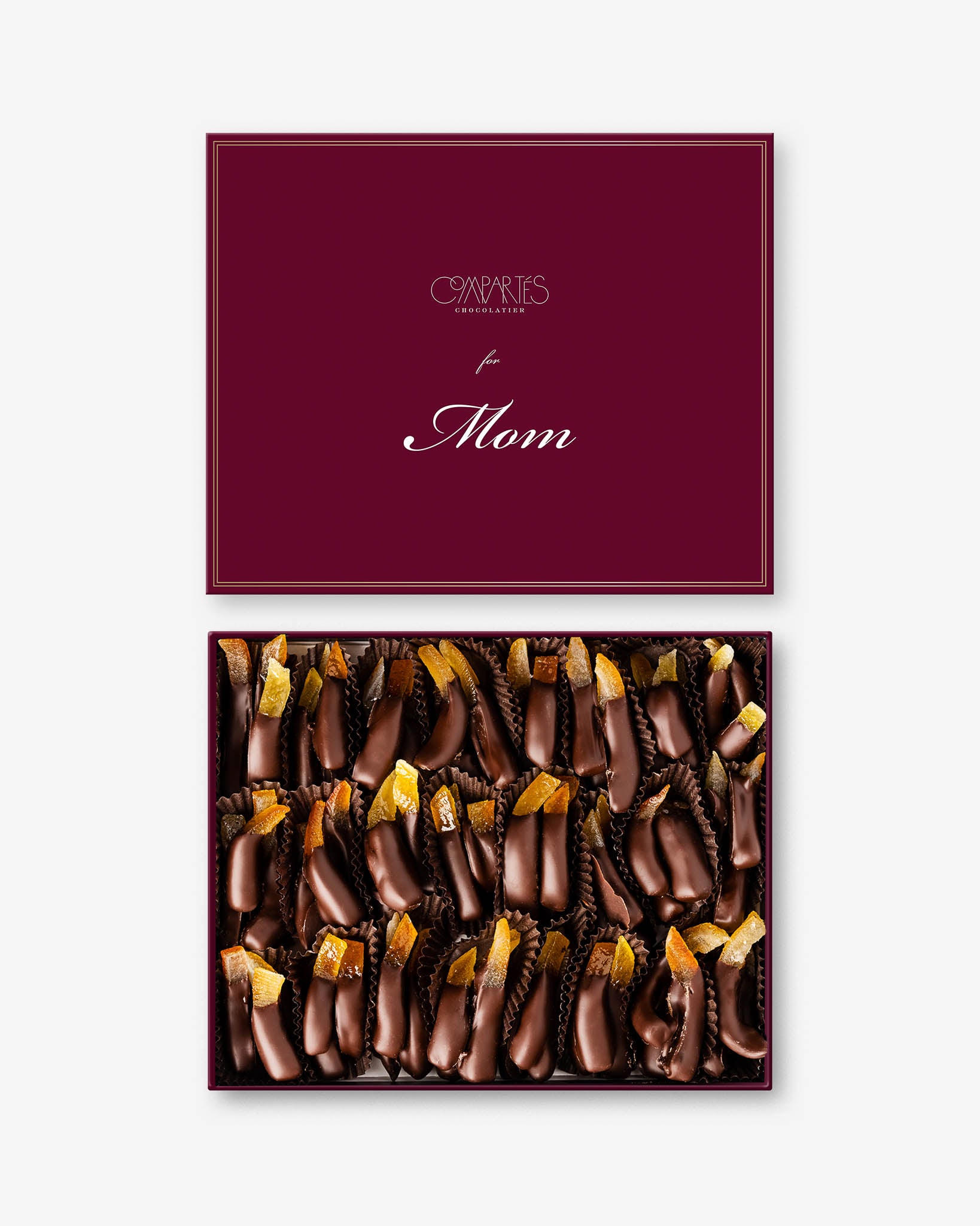 Premium Chocolate Covered Orange Peels Gift Box - Sweet Mother's Day Present for Mom - Perfect for Gifting, Celebrations & Special Occasions