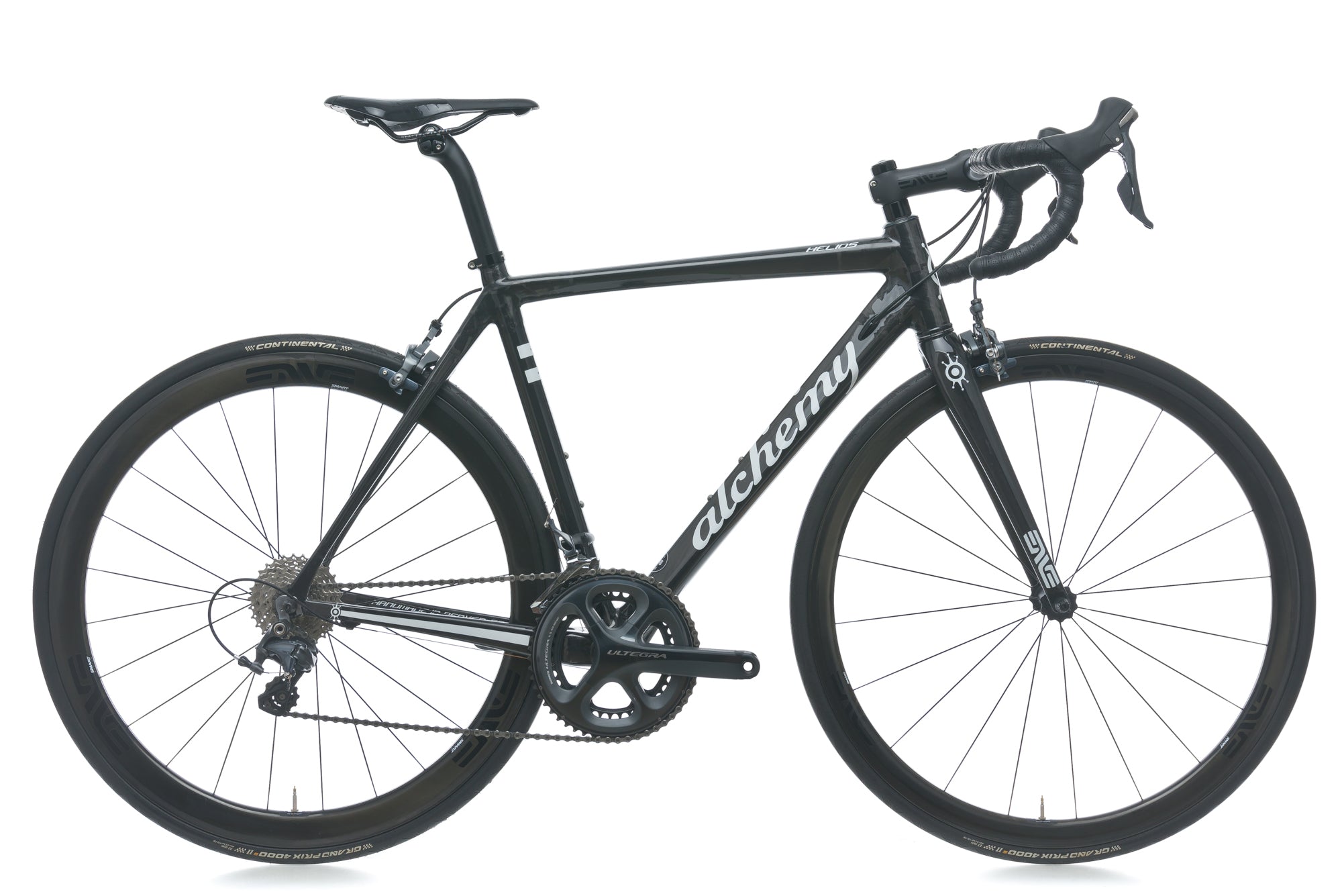 Alchemy Helios 54cm Road Bike - Lightweight Carbon Fiber Frame, Shimano 105 Groupset (2017 Model) - Perfect for Road Racing, Commuting & Fitness Cycling