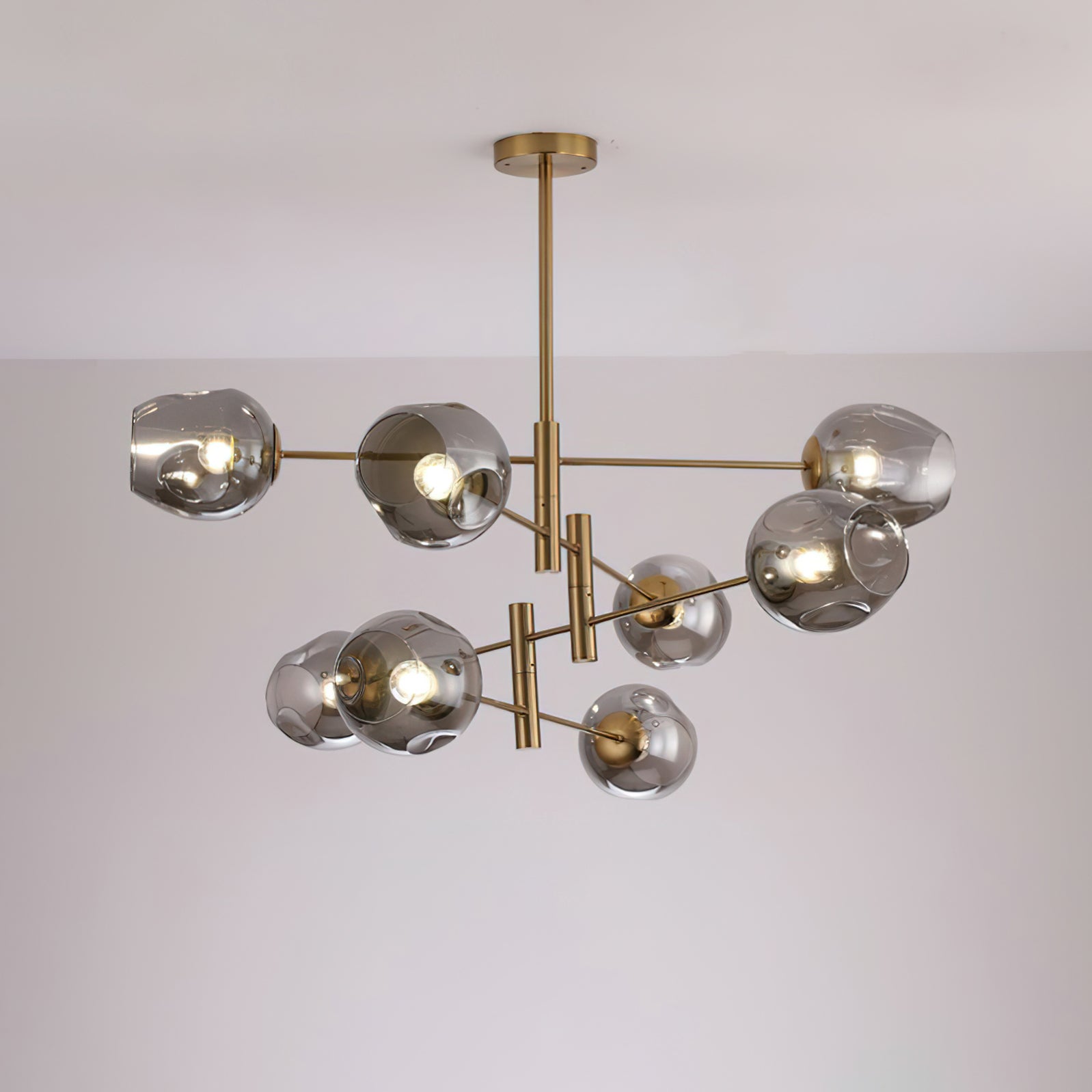 Elegant Branch Optical Chandelier - Modern Crystal Ceiling Light Fixture for Dining Room, Living Room, Bedroom Decor | Energy Efficient LED Lighting for Home & Office