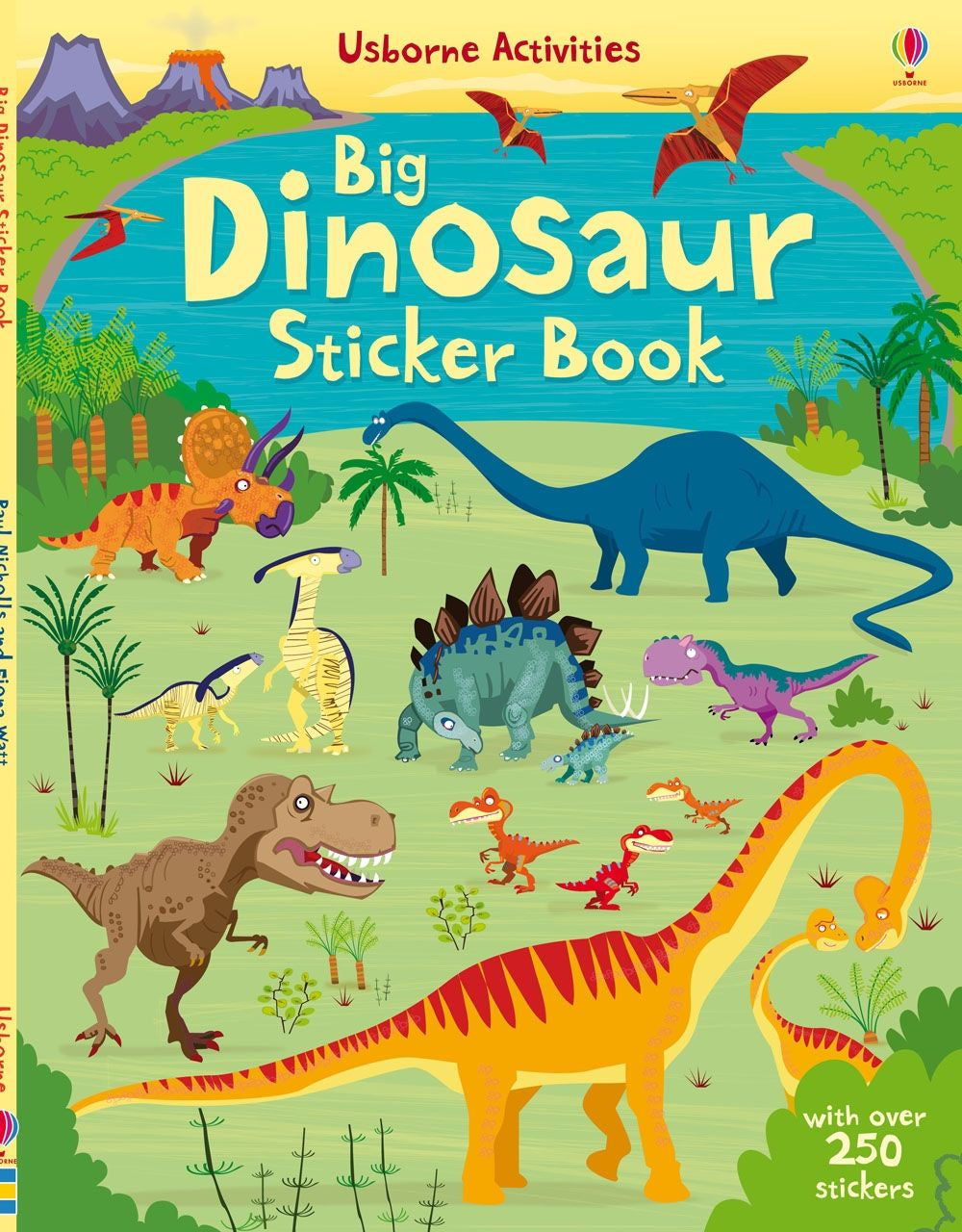 Usborne Big Dinosaur Sticker Activity Book for Kids - Fun Learning & Creative Play | Perfect for Travel, Birthday Gifts & Classroom Activities
