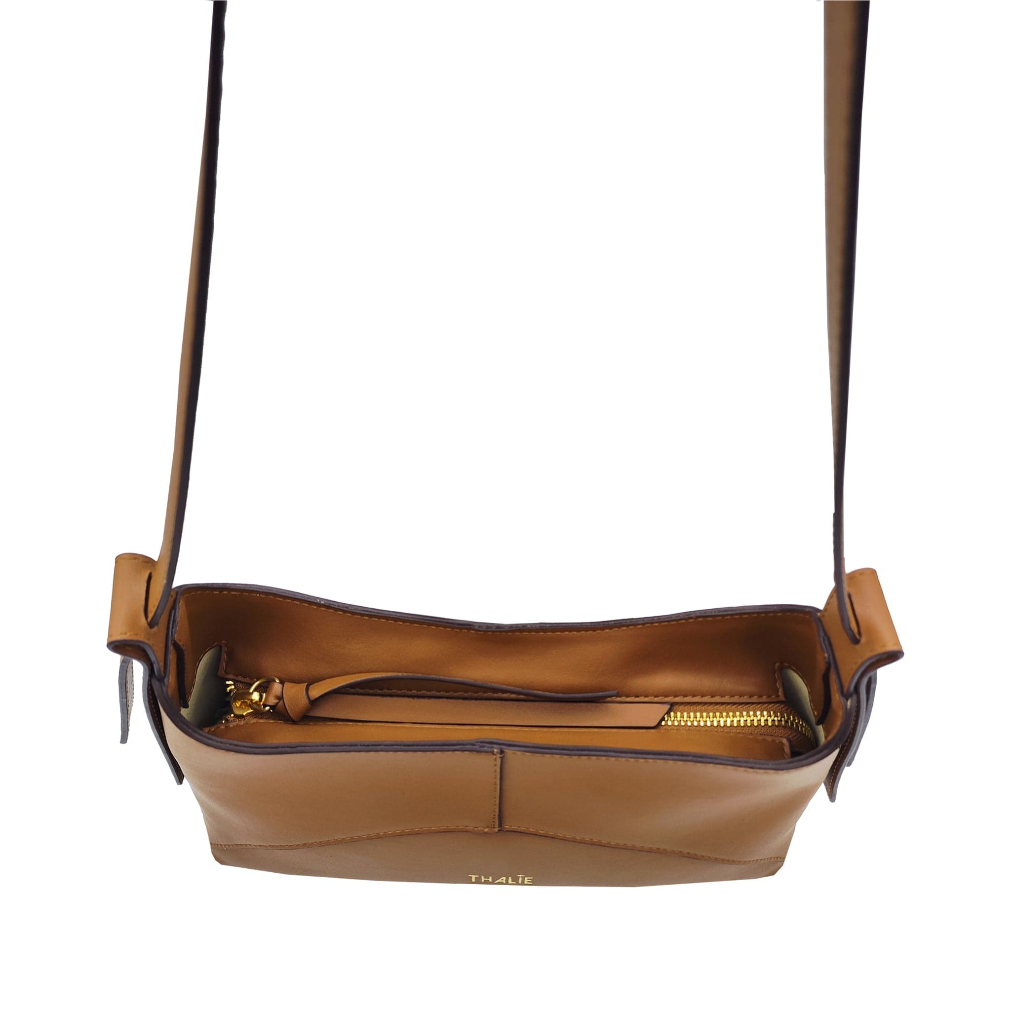 Ambre Desserto® Vegan Cactus Leather Baguette Bag in Tan | Eco-Friendly & Cruelty-Free Handbag for Women | Perfect for Work, Travel & Everyday Use