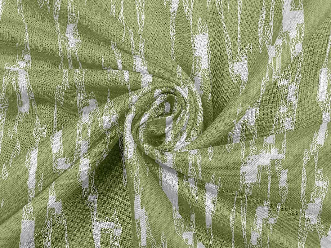 oneOone Rayon Green Abstract Printed Fabric by The Yard - 56 Inch Wide DIY Sewing Material for Clothing, Dresses & Home Decor Projects