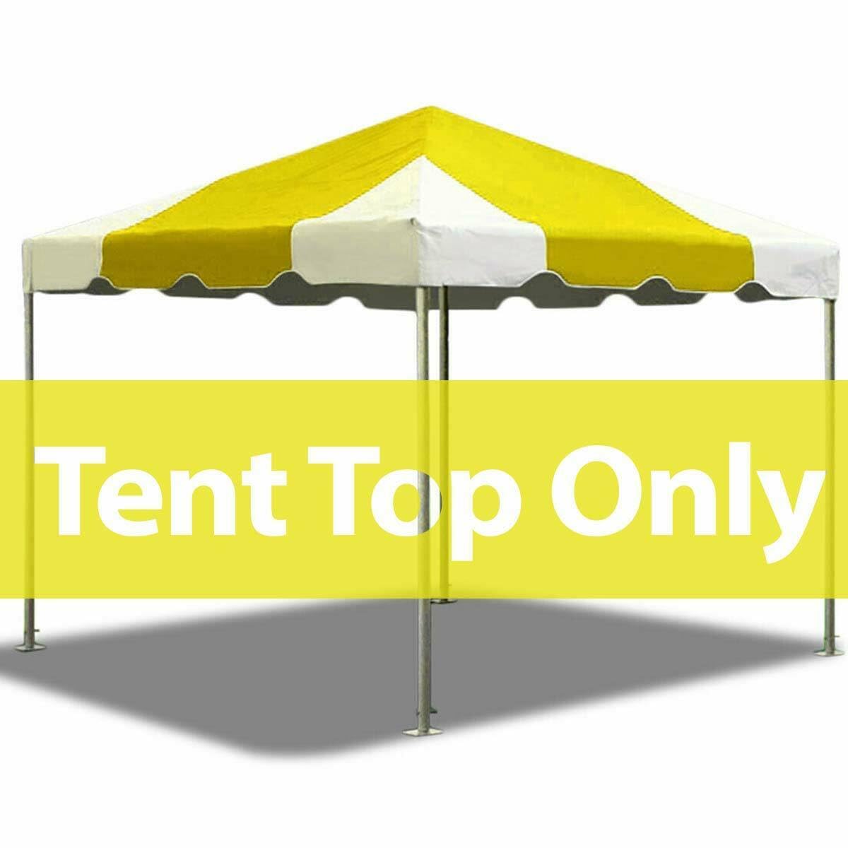 10' x 10' Replacement PVC Vinyl Tent Top - Waterproof & UV Resistant Heavy Duty Canopy Cover (Yellow) | Compatible with Weekender West Coast Frame Tent | Perfect for Outdoor Parties, Camping & Events