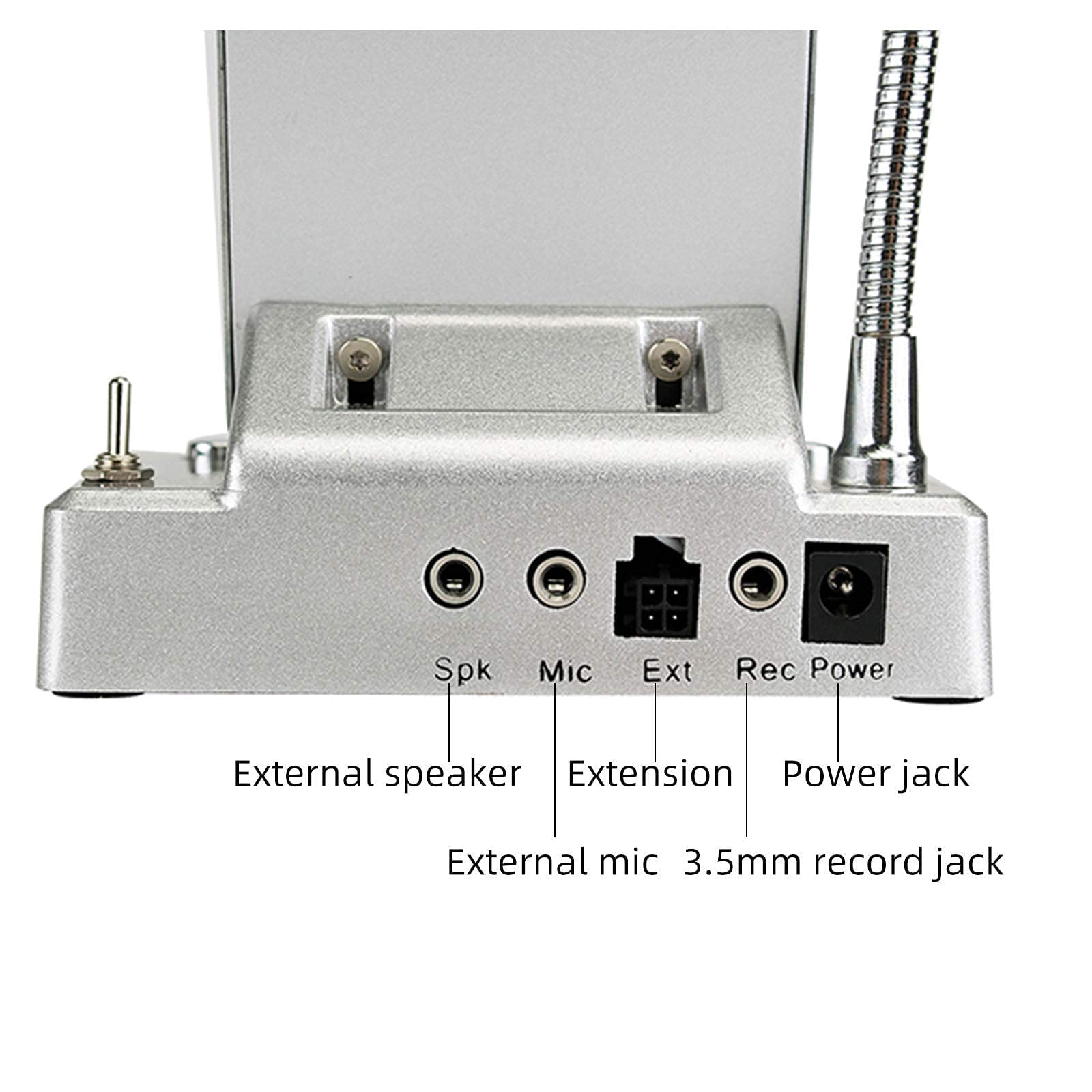 Retekess TW102 2-Way Window Intercom System with TT123 2.4G Wireless Headset - 164ft Range, Independent Volume Control - Ideal for Restaurants, Drive-Thrus, Food Trucks & Business Communication