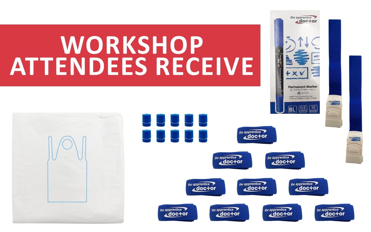 IV Practice Kit & Phlebotomy Training Supplies for Venipuncture - Medical Student Simulation Tools with 10-Person Workshop Set - Perfect for Nursing Labs, EMT Training & Clinical Skills Practice