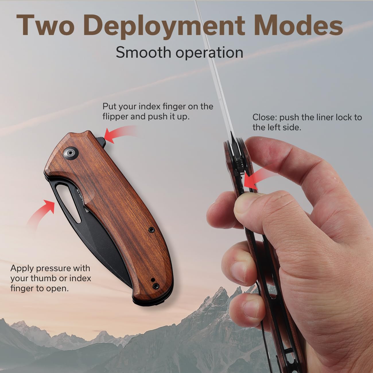 SENCUT Phantara Folding Pocket Knife for Men - 3.7
