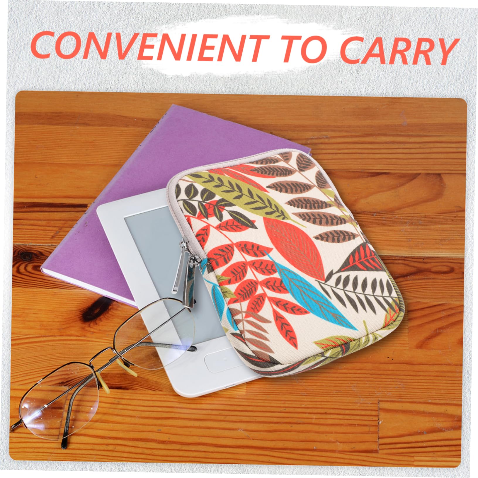 4pcs E-Book Sleeve Case - Protective Flannel Cover for Kindle & E-Readers - Perfect for Travel & Reading