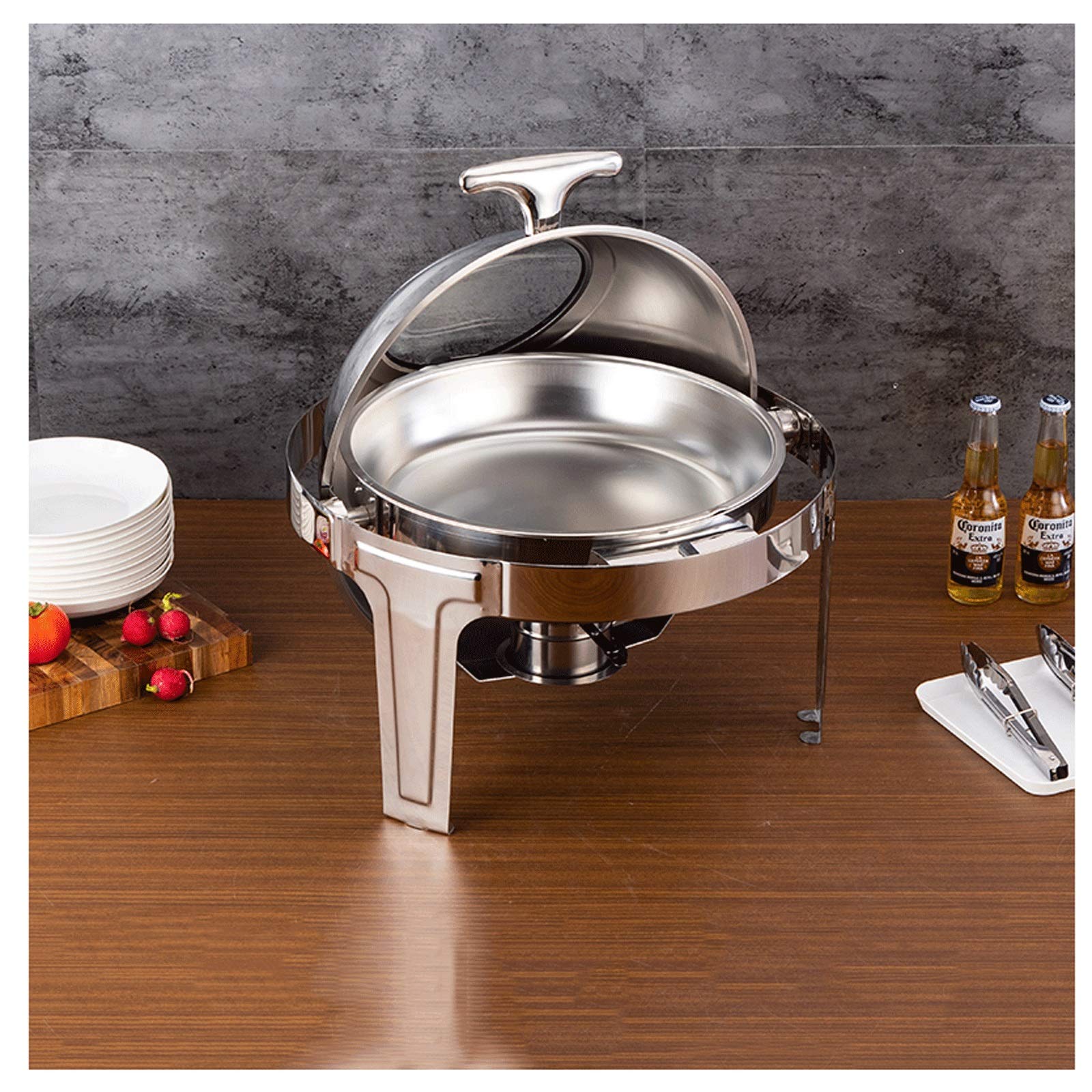 Stainless Steel Buffet Food Warmer Chafing Dish Set with Alcohol Burner - Perfect for Catering, Party Buffets, Breakfast Service & Outdoor Events