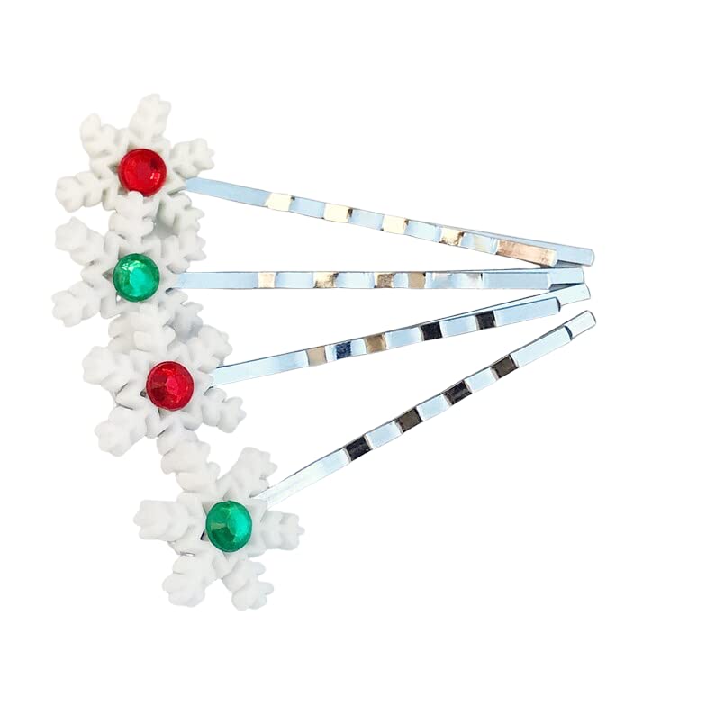 Snowflake Hair Pin for Women - Winter & Christmas Hair Clips, Snowflake Bobby Pins, Festive Hair Accessories for Holiday Parties & Gifts