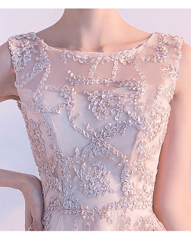 Elegant Champagne High-Low Short Prom Dress for Homecoming - Perfect for Parties, Dances & Special Occasions