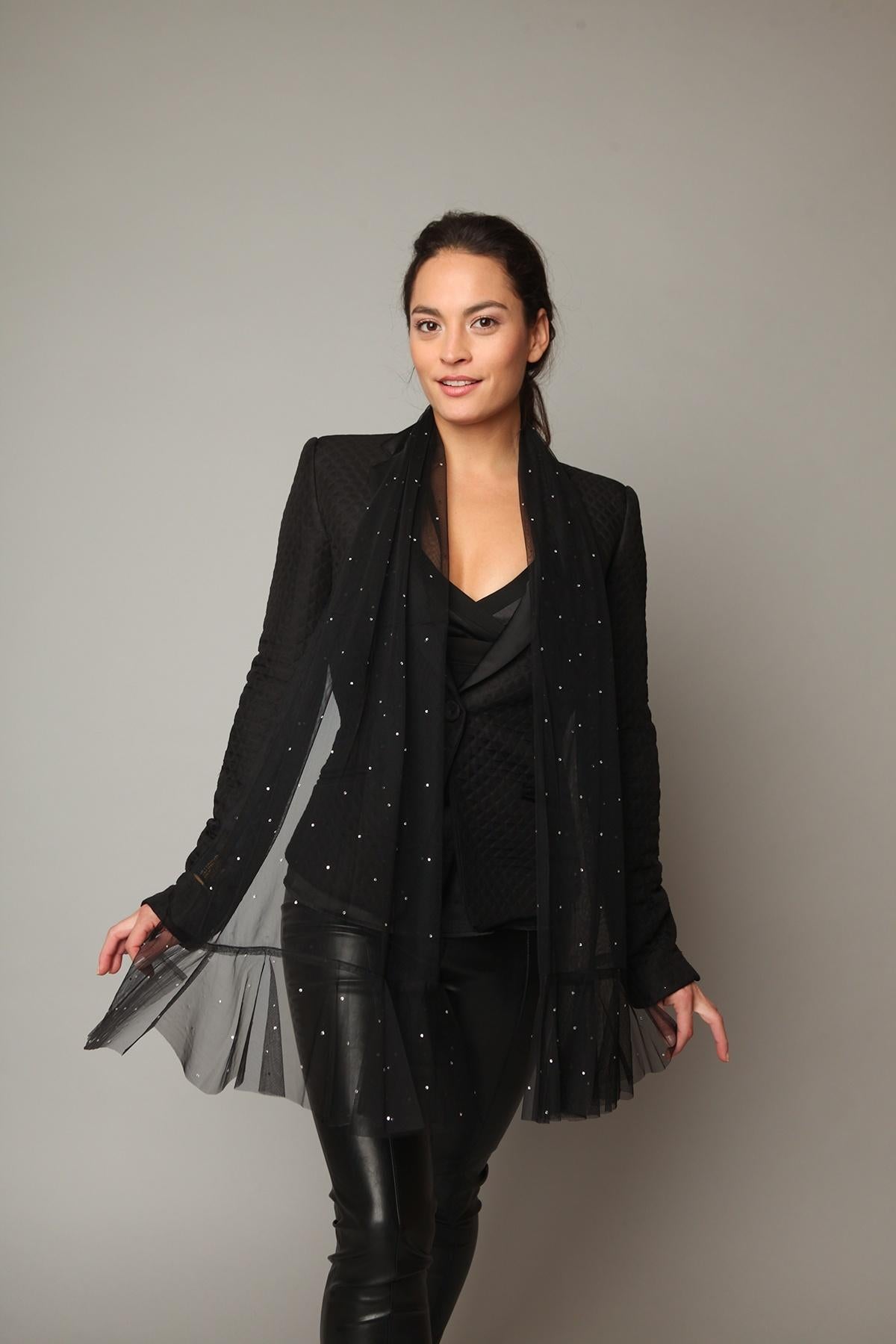 Elegant Sheer Crystal Scarf for Women - Lightweight Glitter Shawl Wrap - Perfect for Evening Parties, Weddings & Special Occasions