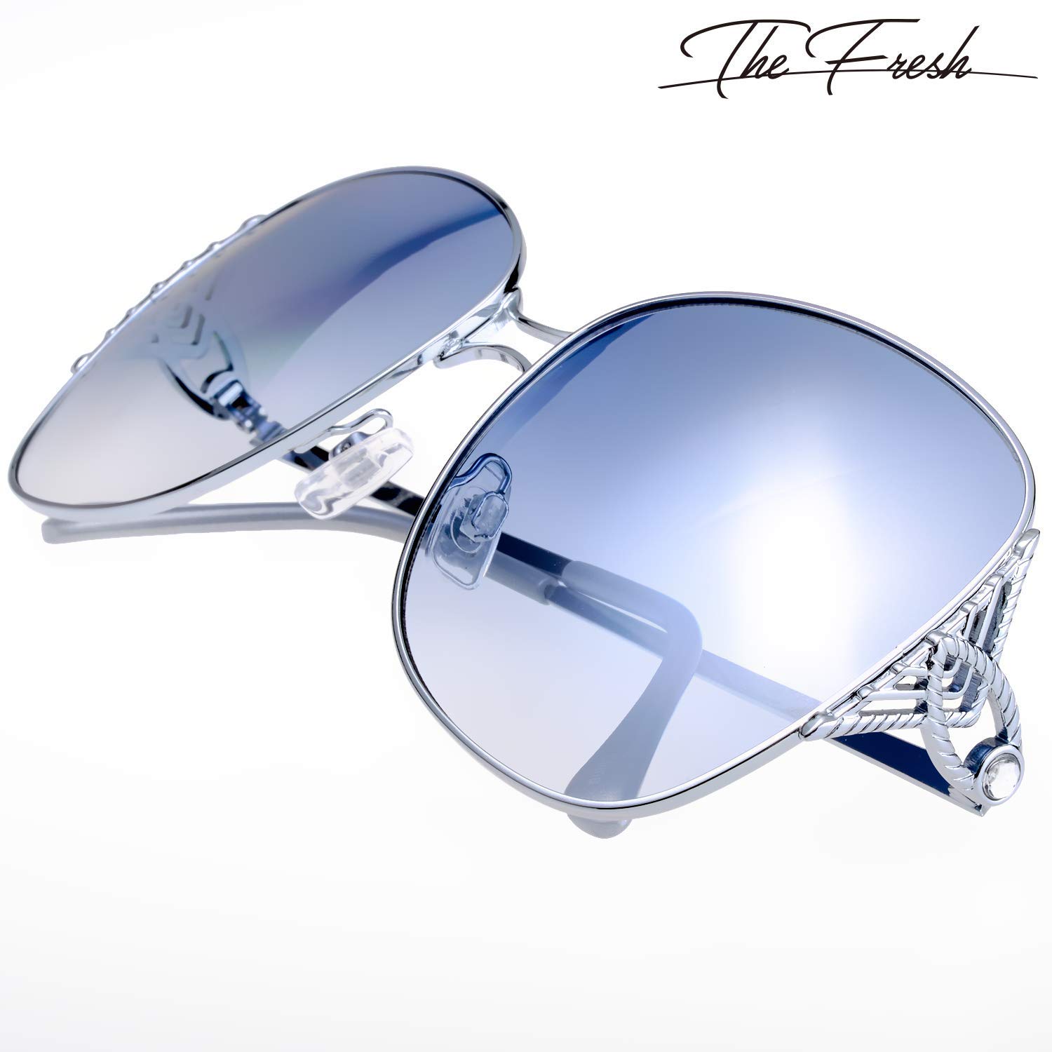 Elegant Classic Crystal Women's Sunglasses - UV Protection Fashion Shades for Women - Perfect Gift Box for Her - Ideal for Beach, Travel & Outdoor Activities