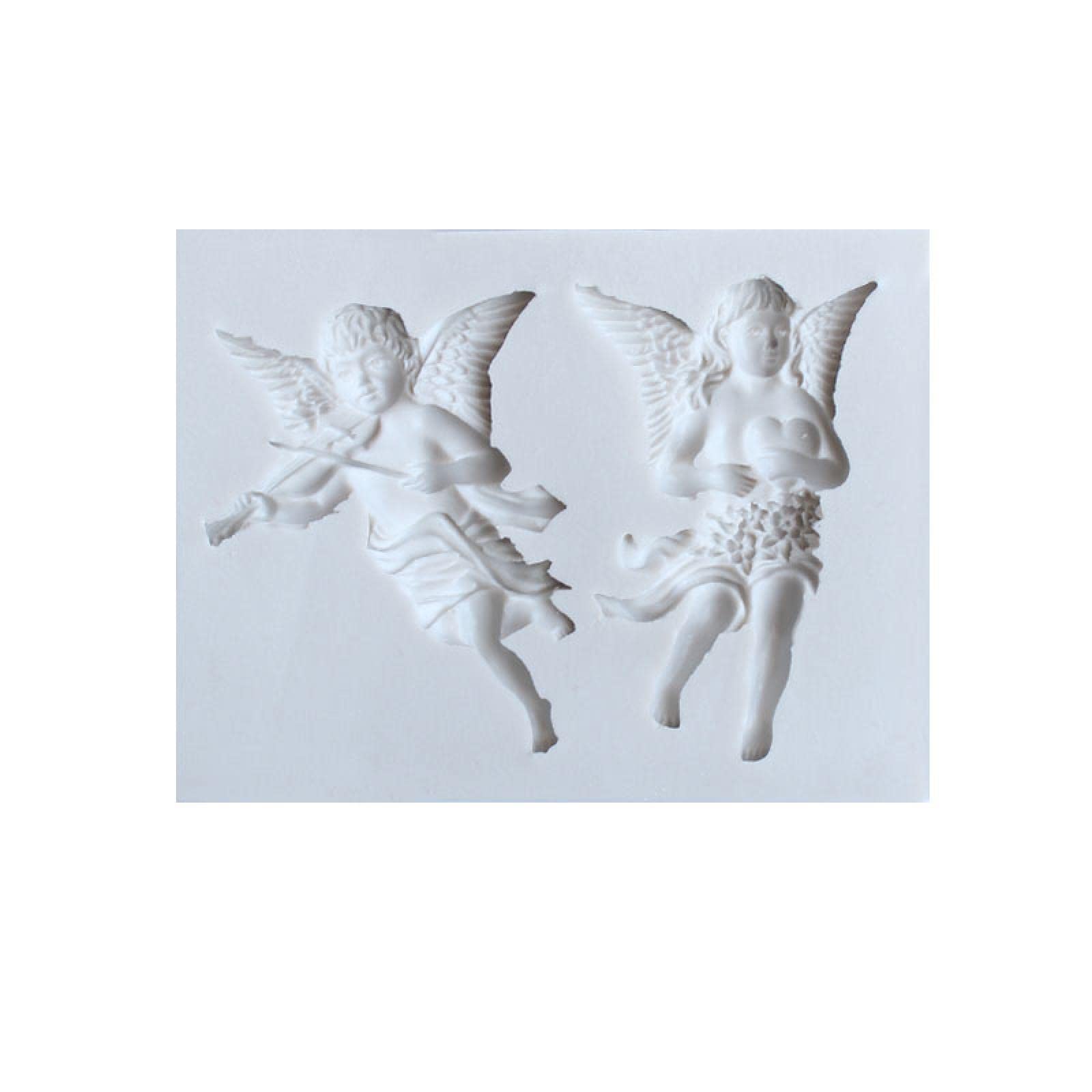 Premium Silicone Angel & Cupid Molds for Fondant, Chocolate, Candy - DIY Cake Decorating, Cupcake Baking Tools - Perfect for Birthday, Wedding, Holiday Desserts