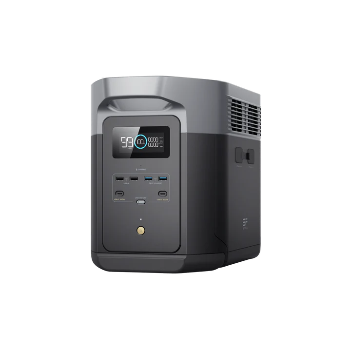 EcoFlow DELTA 2 Max Portable Power Station with 160W Solar Panel - Solar Generator for Camping, RV, Home Backup & Emergency Power Supply