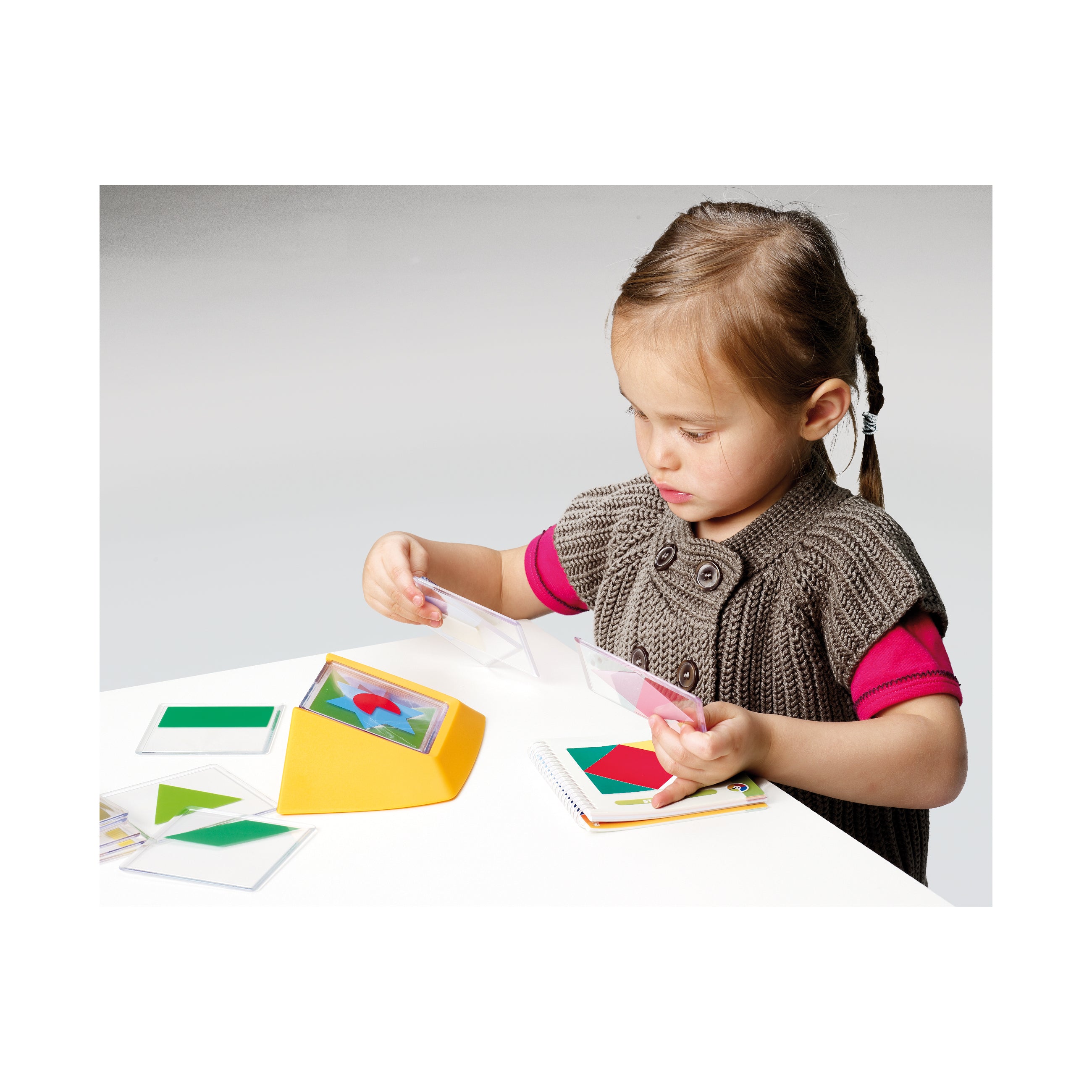 Color Code Visual Perception Stacking Puzzle Game - Brain Teaser for Kids & Adults - Perfect for Family Game Night & Classroom Learning Activities