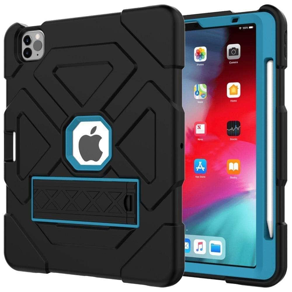 Shockproof 360 Full Body Armor Case for iPad Air 5 (2022 Model) with Adjustable Stand - Perfect for Work, Travel, and Outdoor Protection