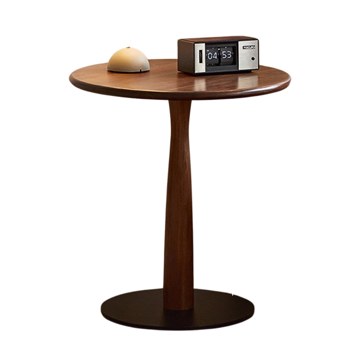 19.6x19.6x21.2 inch/ 50x50x54 сm/ Rich Dark Walnut color/ black walnut side table