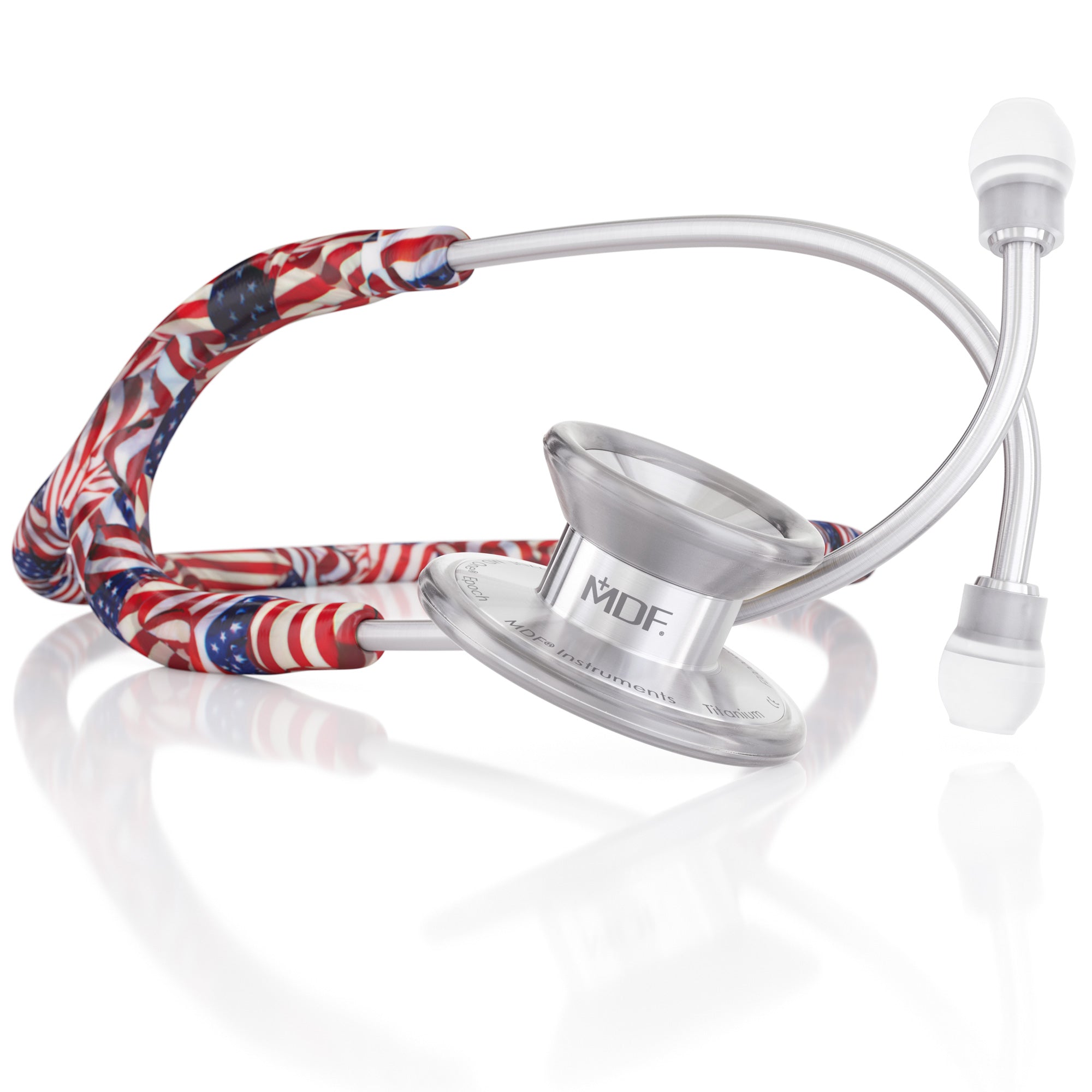 MD One® Epoch® Titanium Adult Stethoscope - Premium Medical Stethoscope for Doctors & Nurses - Ideal for Cardiology, Pediatrics & Hospital Use - Made in USA