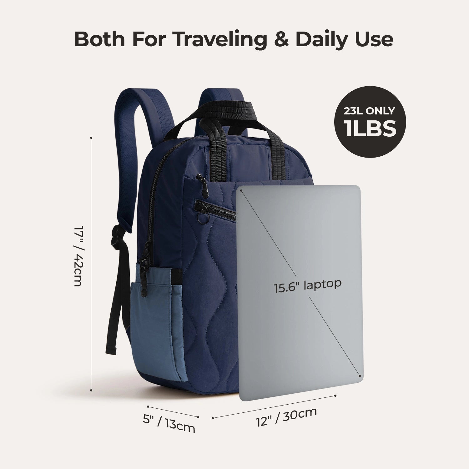 Paz 23L Lightweight Waterproof Hiking Backpack for Men & Women - Durable Travel Daypack for Outdoor Camping, Hiking, School & Work Commute