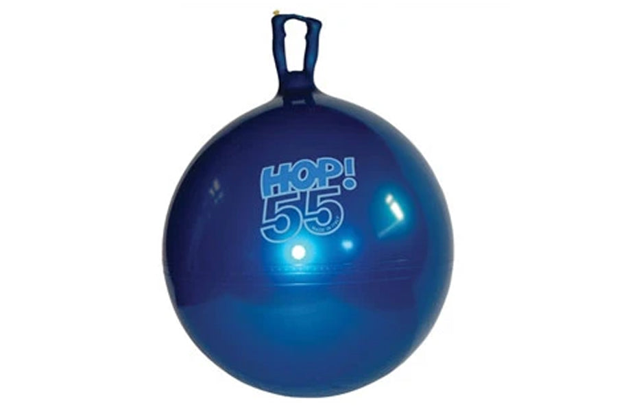 Gymnic Hop Balls for Kids - Anti-Burst Exercise Ball with Handles for Indoor & Outdoor Play, Fitness, and Classroom Activities