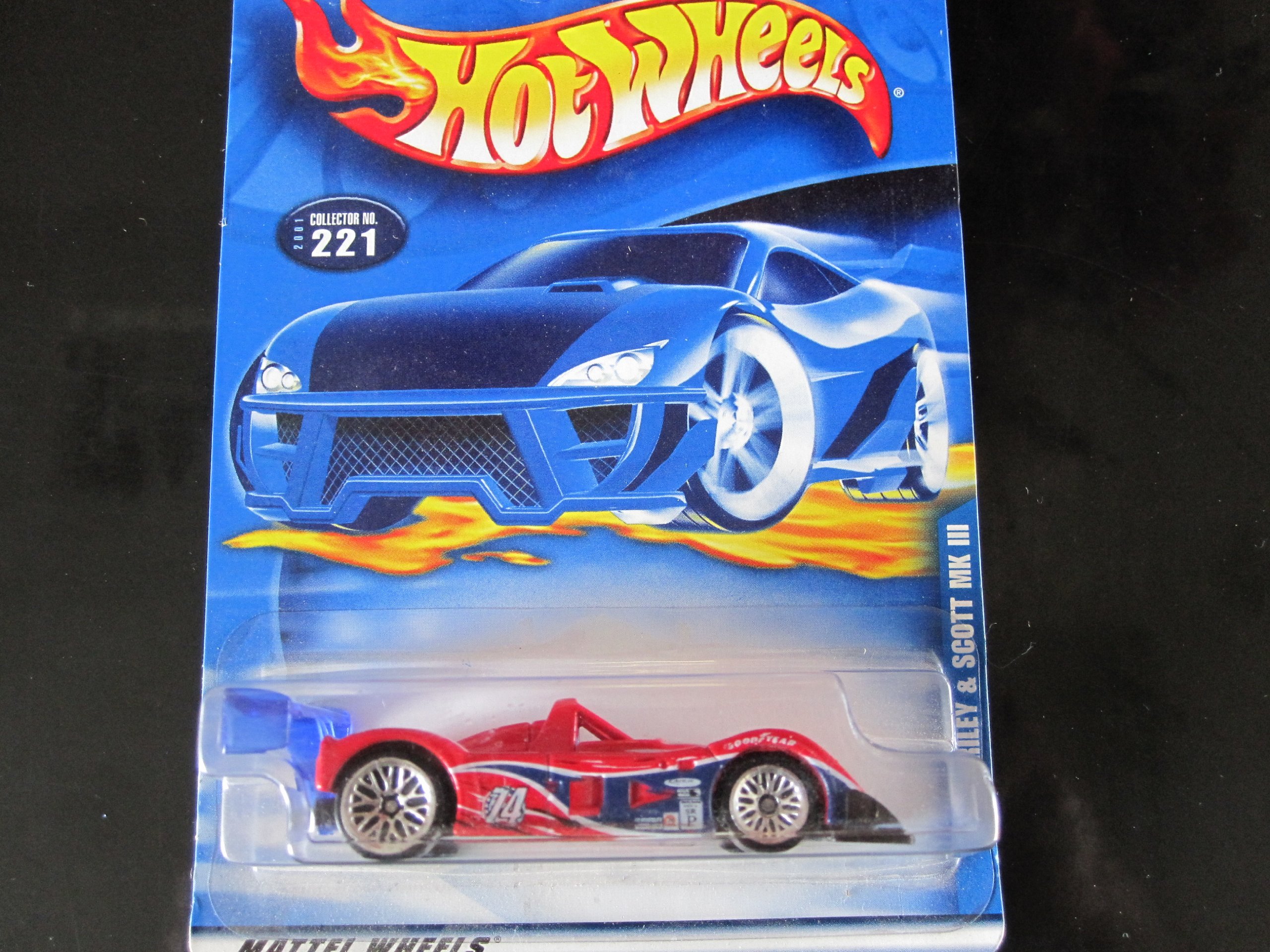 Hot Wheels 2001 #221 Riley & Scott Mk III Die-Cast Model Car - Collectible Toy for Kids & Adults - Perfect for Play, Display & Racing Scenes