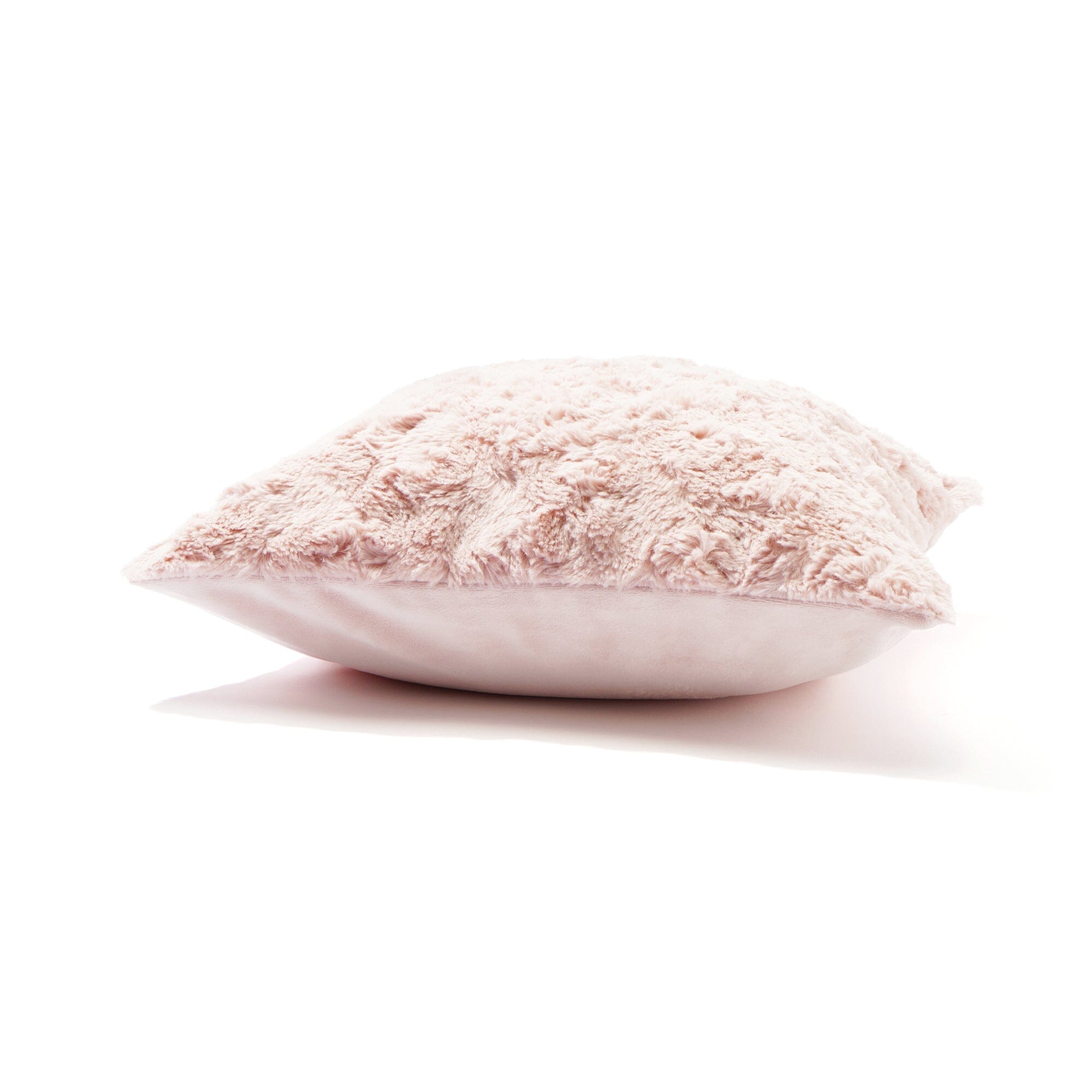 Soft Faux Fur Cushion Cover 18x18 Inches - Pink Plush Pillow Case for Sofa, Bed, Chair - Cozy Home Decor & Gift Idea
