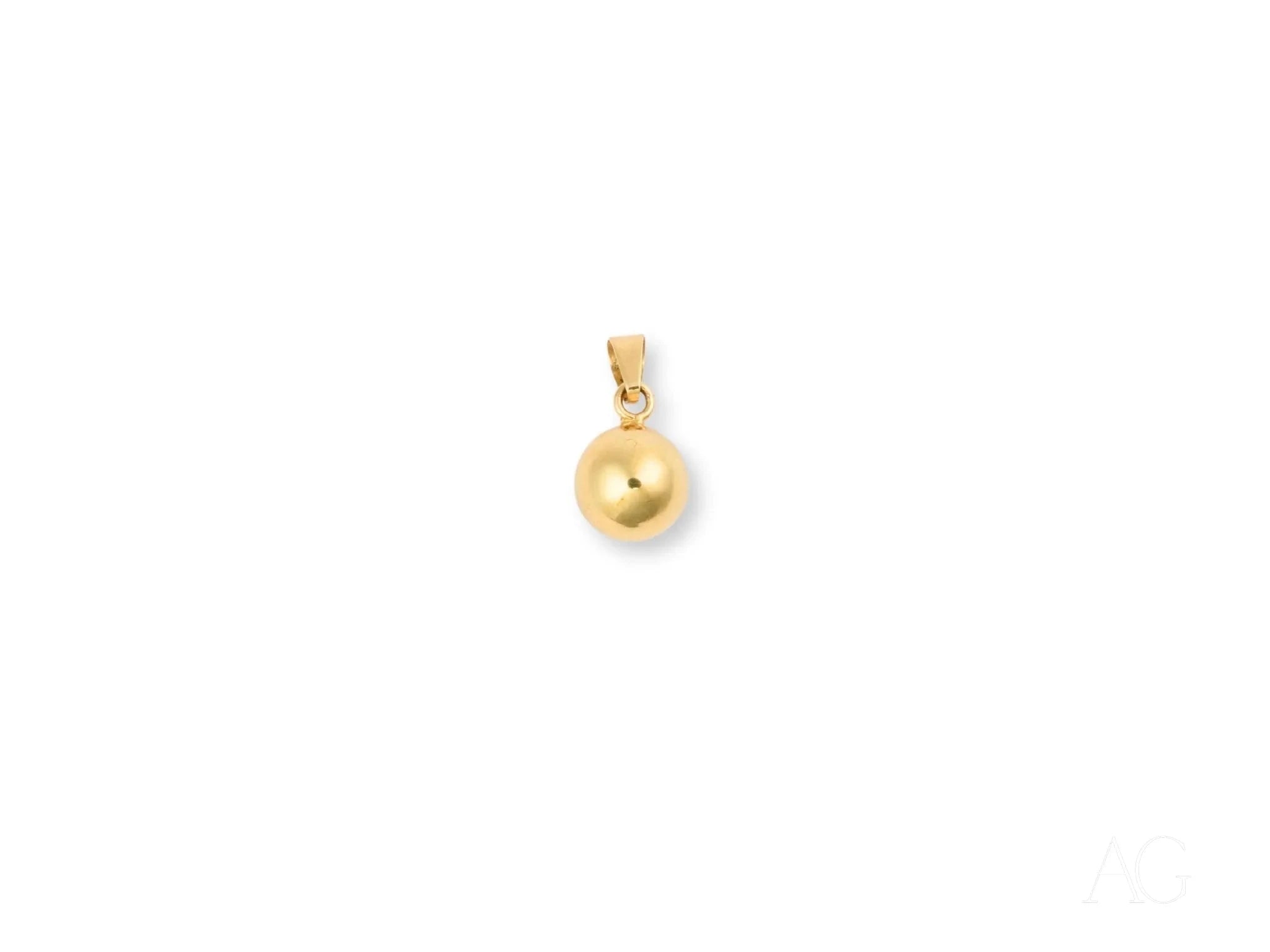 Golden Sphere Pendant Necklace - 18K Gold Plated Elegant Jewelry for Women | Perfect for Date Night, Wedding & Special Occasions