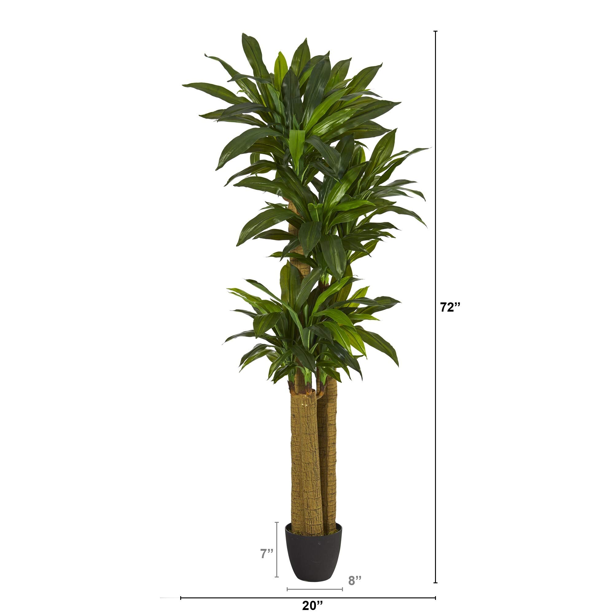 6' Corn Stalk Artificial Plant with Real Touch Technology - Lifelike Green Faux Corn Stalk for Home Decor, Office, Farmhouse, and Fall Seasonal Displays