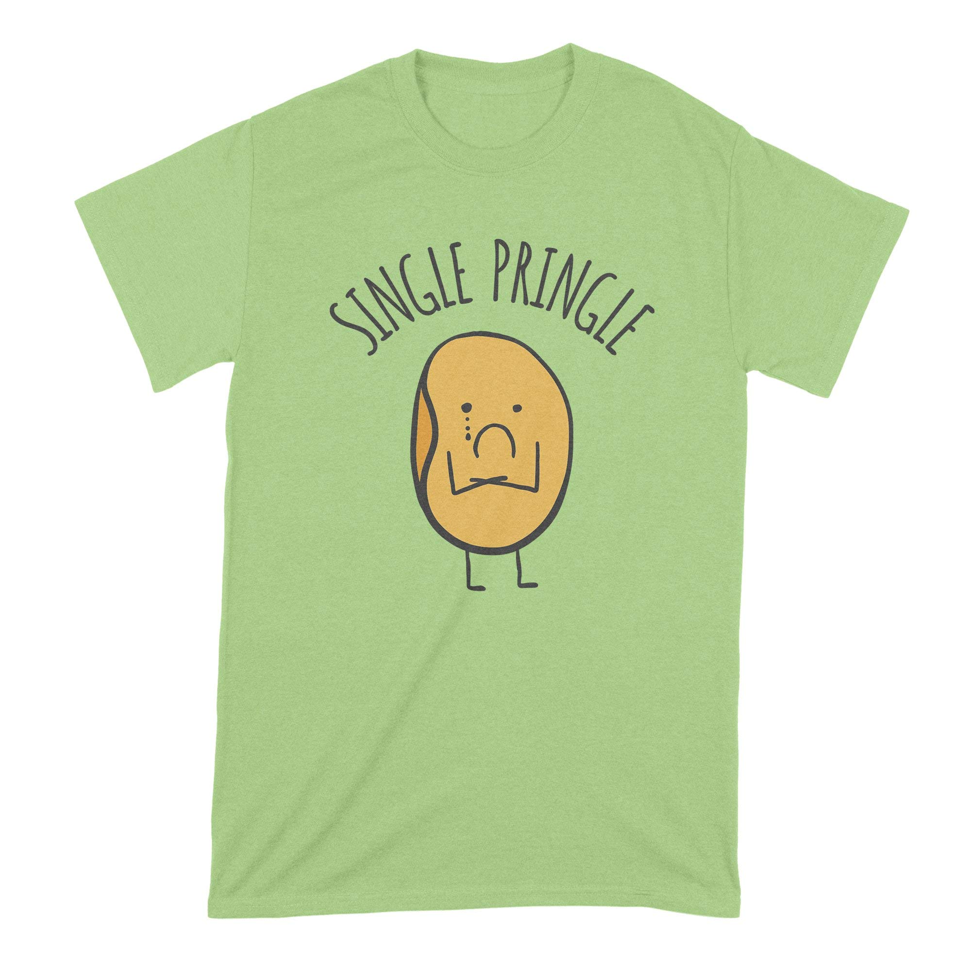 Funny Single Pringle Shirt for Men & Women - Cute Valentine's Day T-Shirt for Singles - Perfect for Valentine's Parties, Dating Events & Single Pride Celebrations