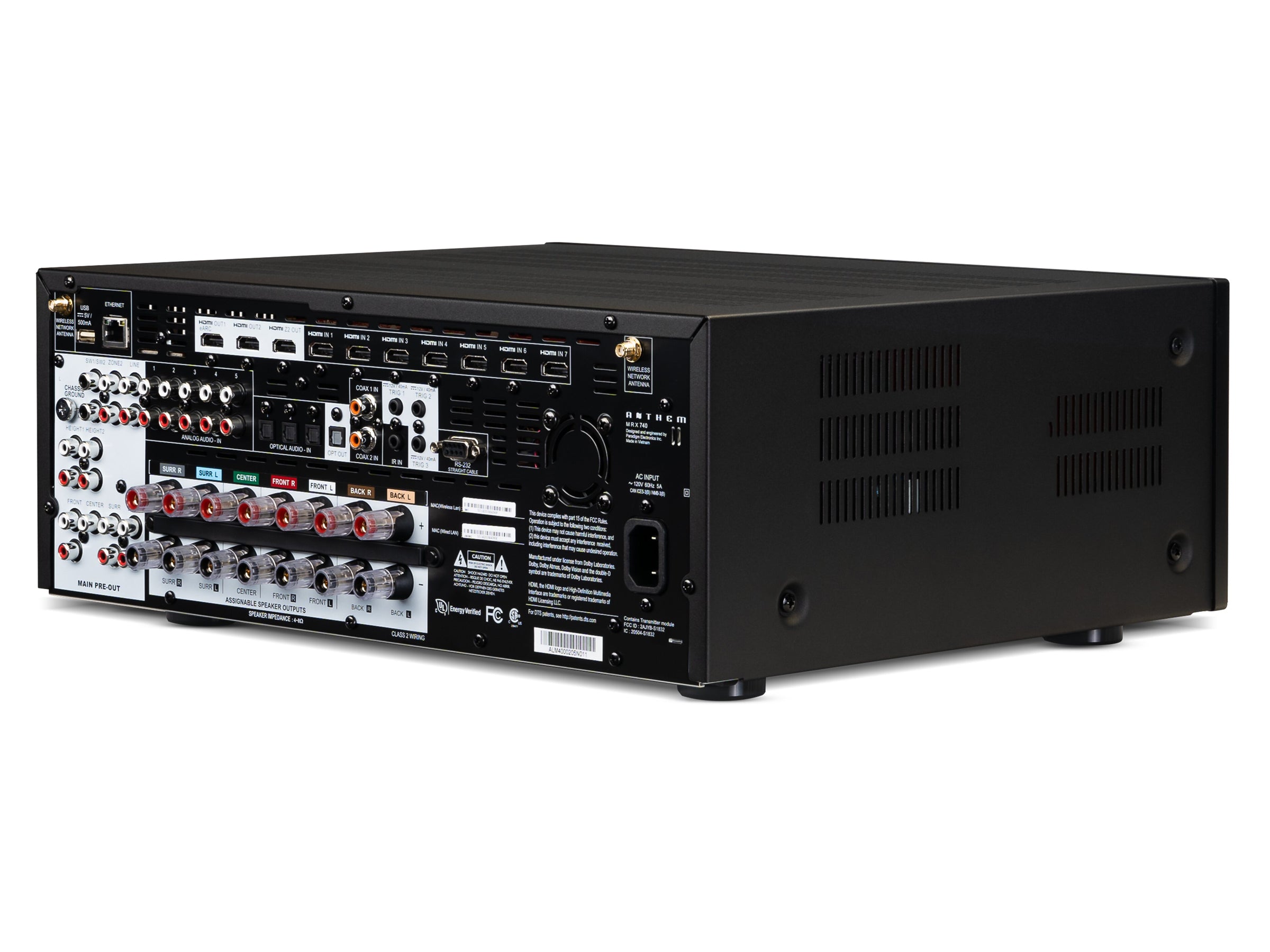 Anthem MRX 740 8K AV Receiver - Premium 8K Ultra HD, Dolby Atmos, IMAX Enhanced for Home Theater & Gaming | High-Performance Audio Video Amplifier for Movies, Music & Streaming