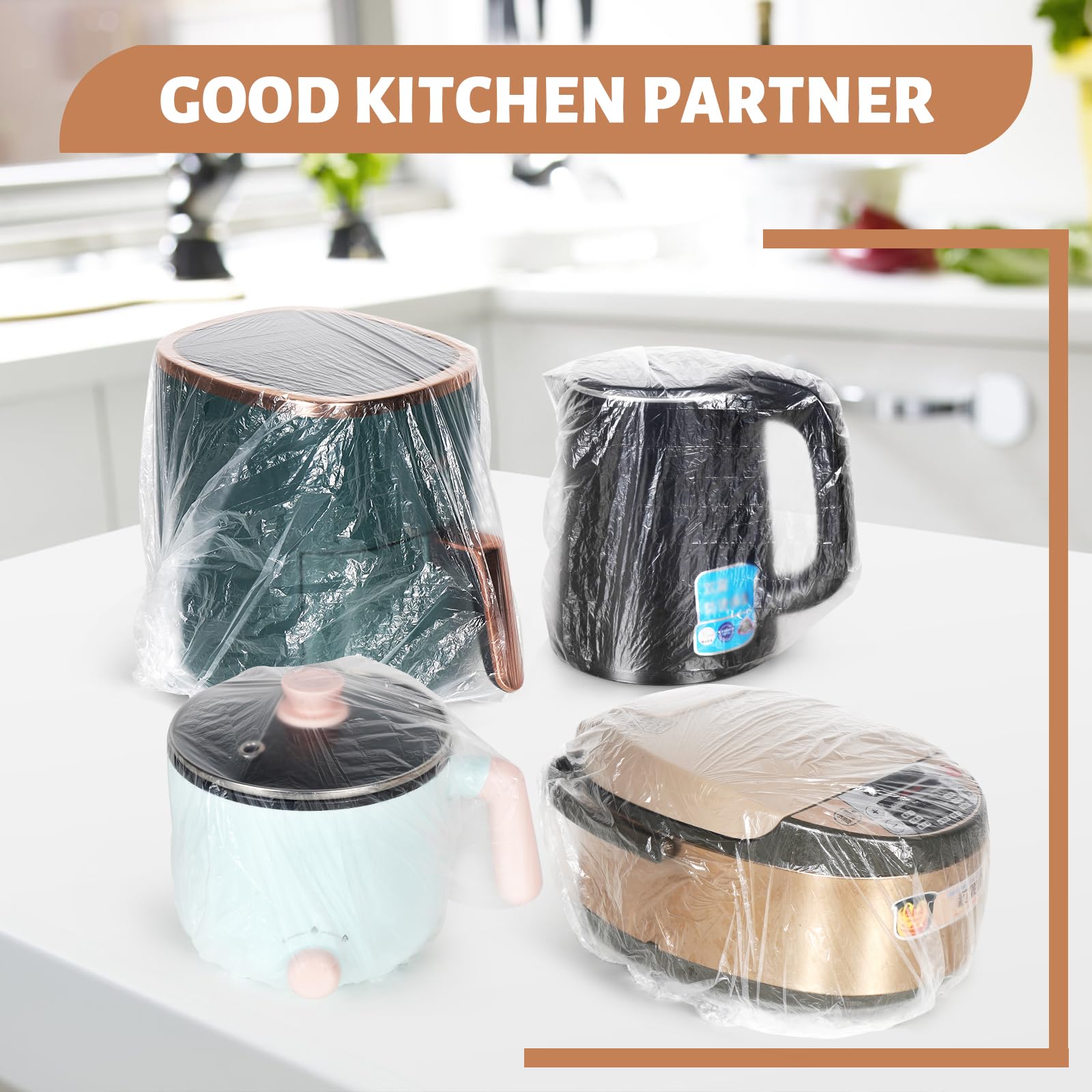 40 PCS Disposable Kitchen Appliance Dust Covers - Thickened Elastic Dust Protectors for Air Fryer, Blender, Coffee Maker, Slow Cooker, Toaster Oven & Pressure Cooker - Keep Appliances Clean & Dust-Free While Storing or Traveling