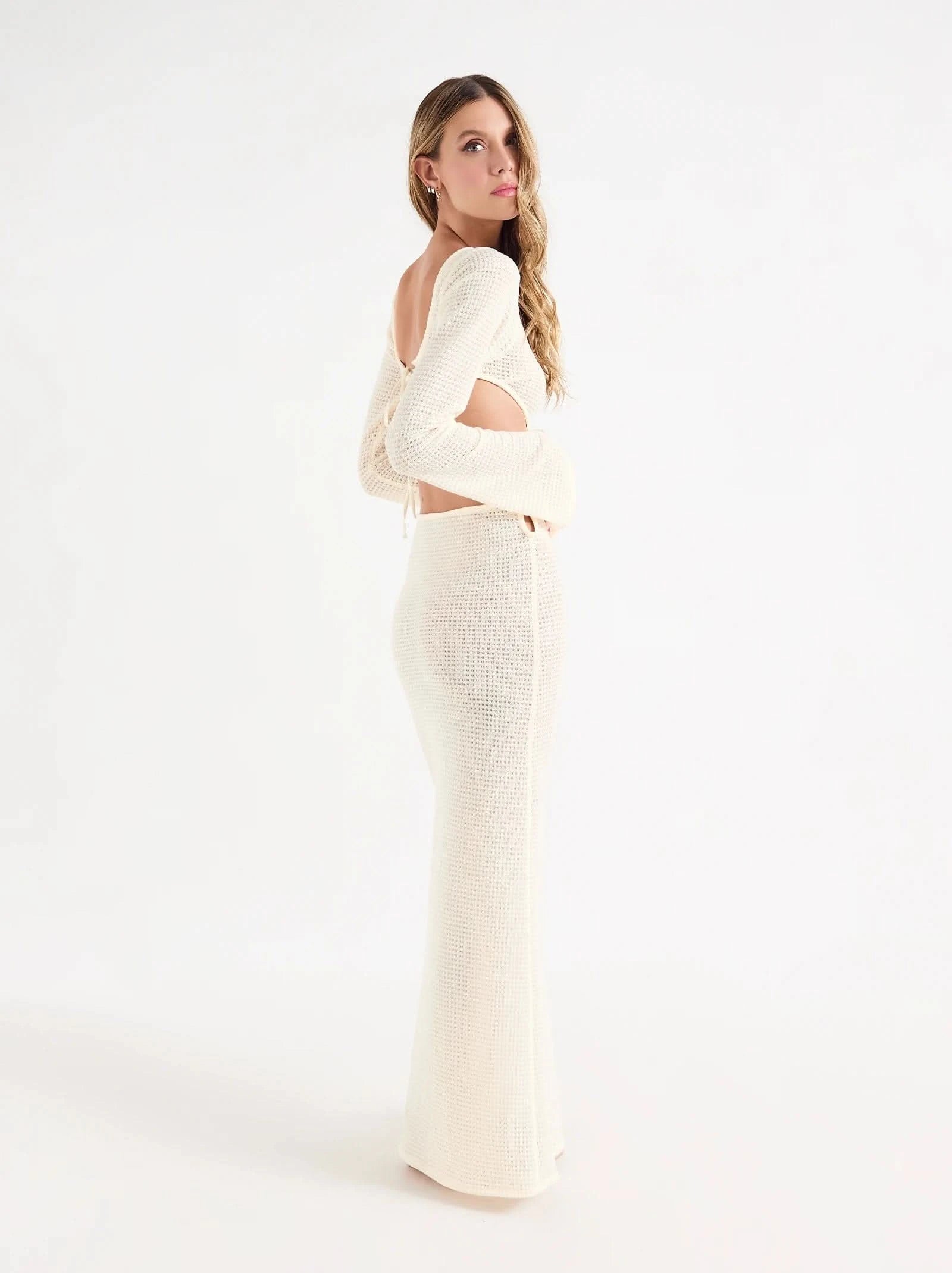 Laiza Long Dress Corfu - Elegant Flowy Maxi Dress for Women, Perfect for Beach, Vacation & Summer Outfits