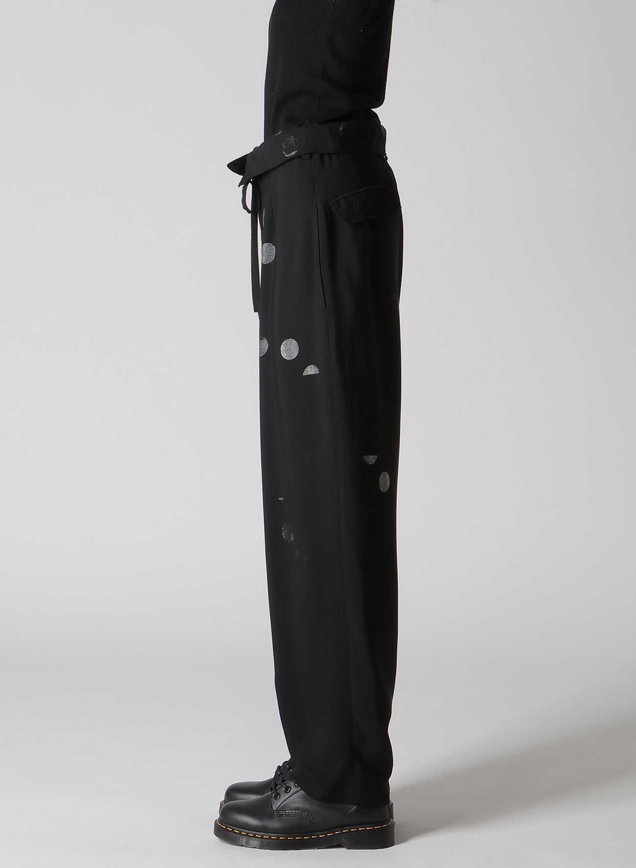 High Waist Gabardine Dot Pants for Women - Stylish and Comfortable Office Wear & Casual Outfits